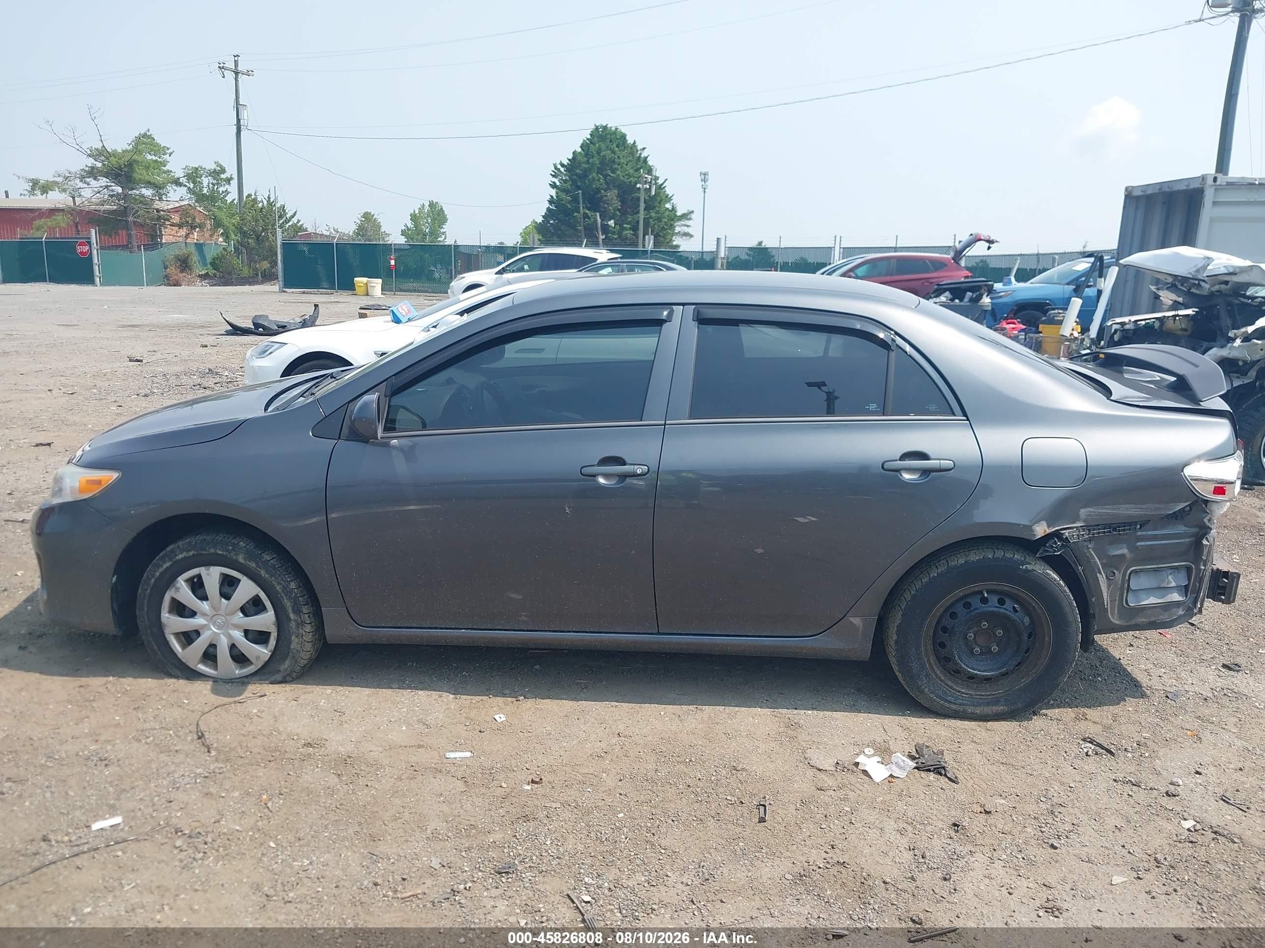 2012 Toyota Corolla L Gray vin: 2T1BU4EE7CC874171