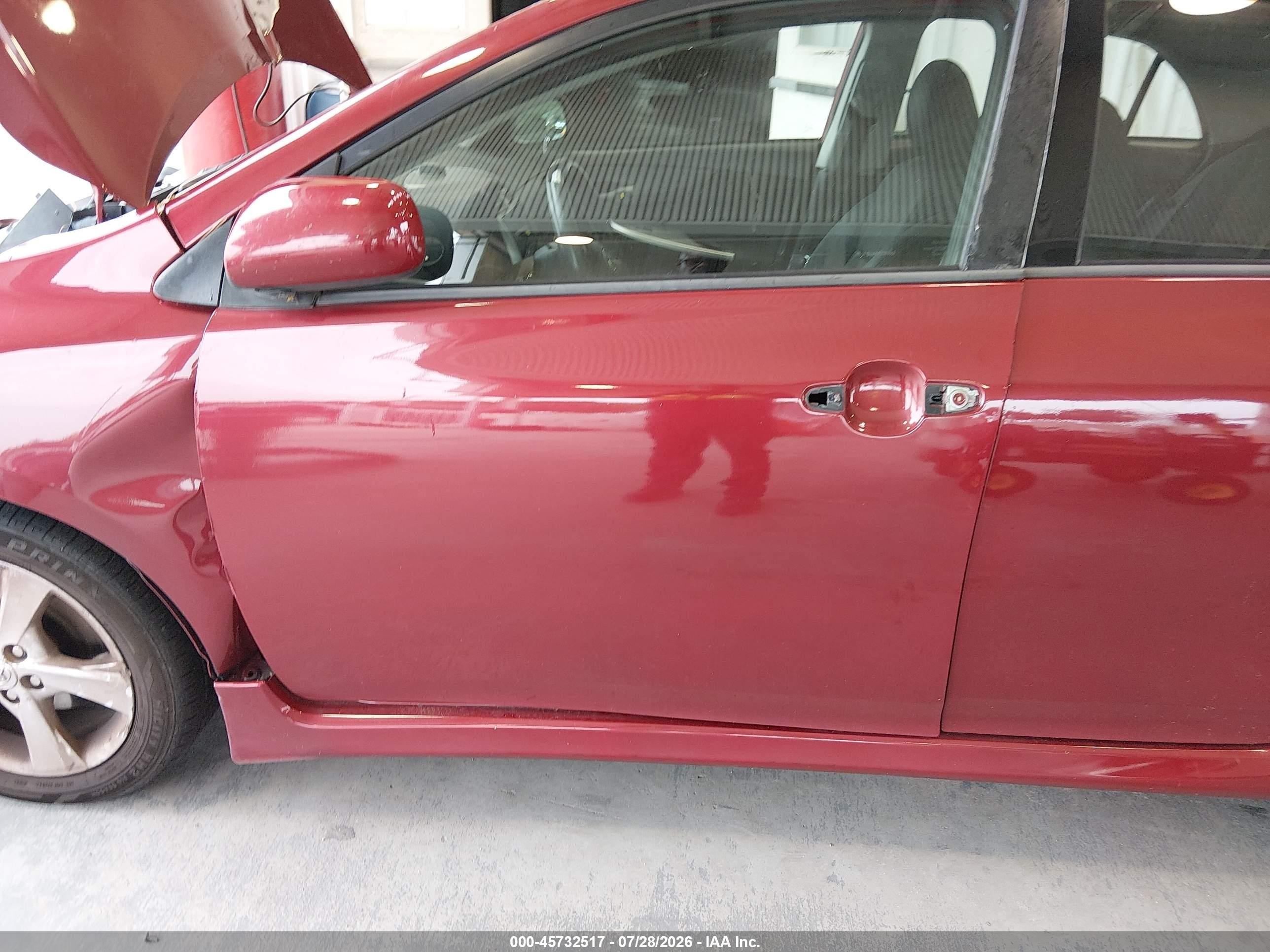 2012 Toyota Corolla S Красный vin: 2T1BU4EE7CC878060