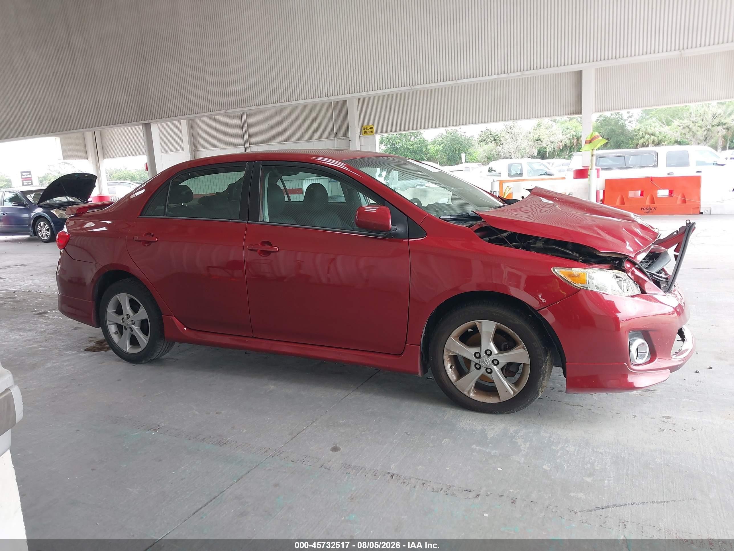 2012 Toyota Corolla S Красный vin: 2T1BU4EE7CC878060