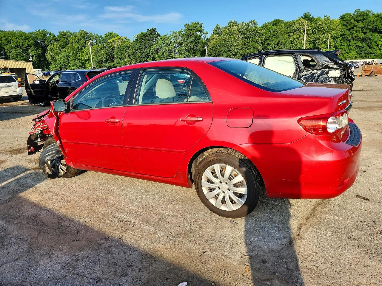 2012 Toyota Corolla Le Red vin: 2T1BU4EE7CC886501