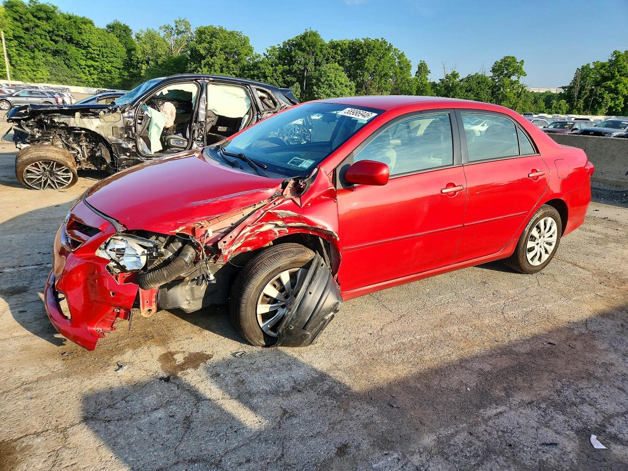 2012 Toyota Corolla Le Красный vin: 2T1BU4EE7CC886501