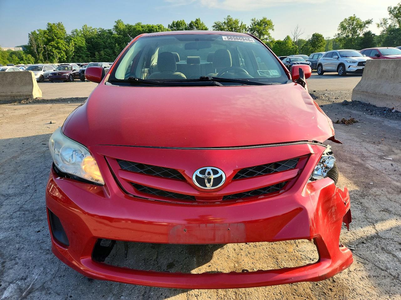2012 Toyota Corolla Le Red vin: 2T1BU4EE7CC886501