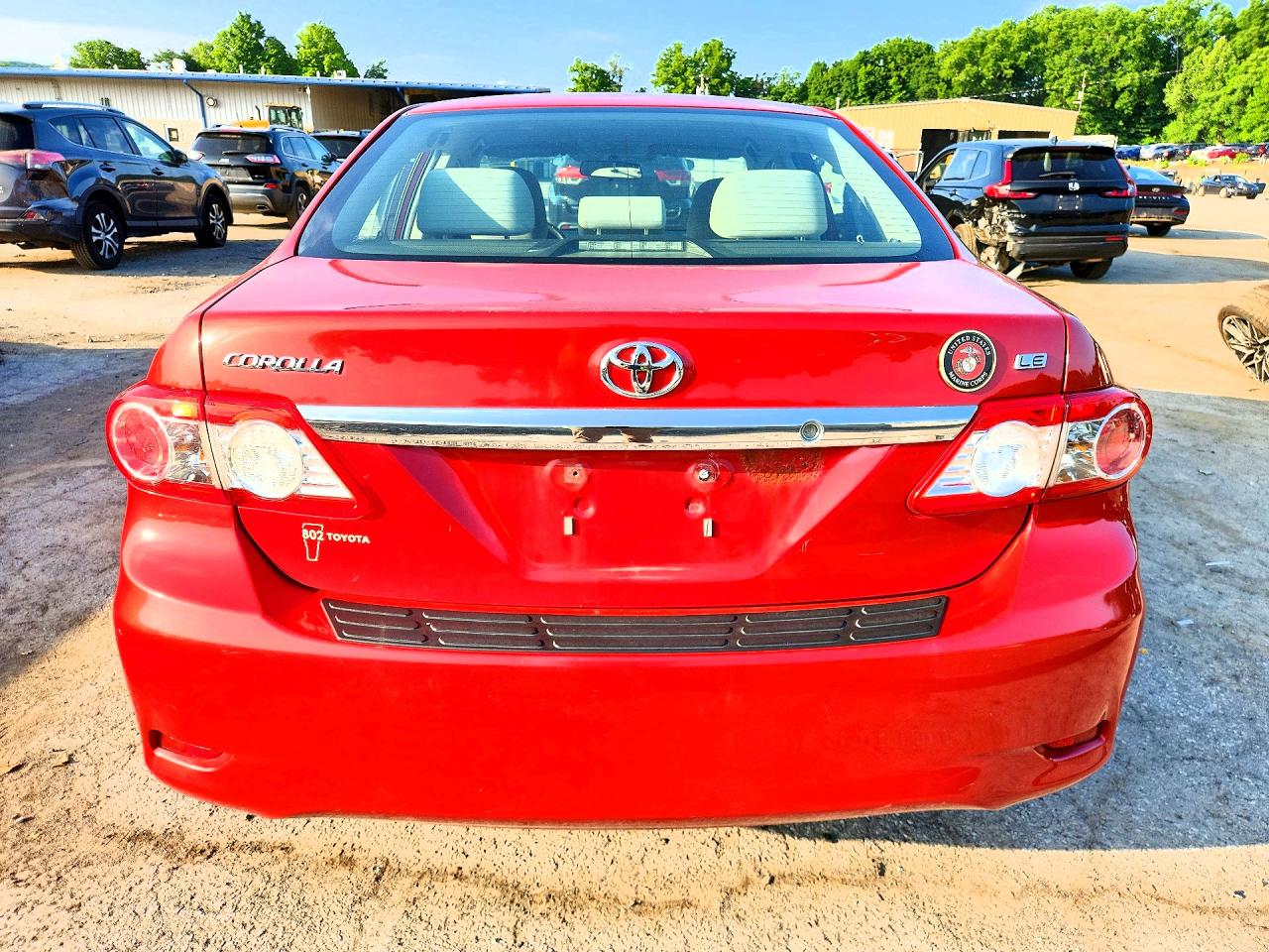 2012 Toyota Corolla Le Red vin: 2T1BU4EE7CC886501