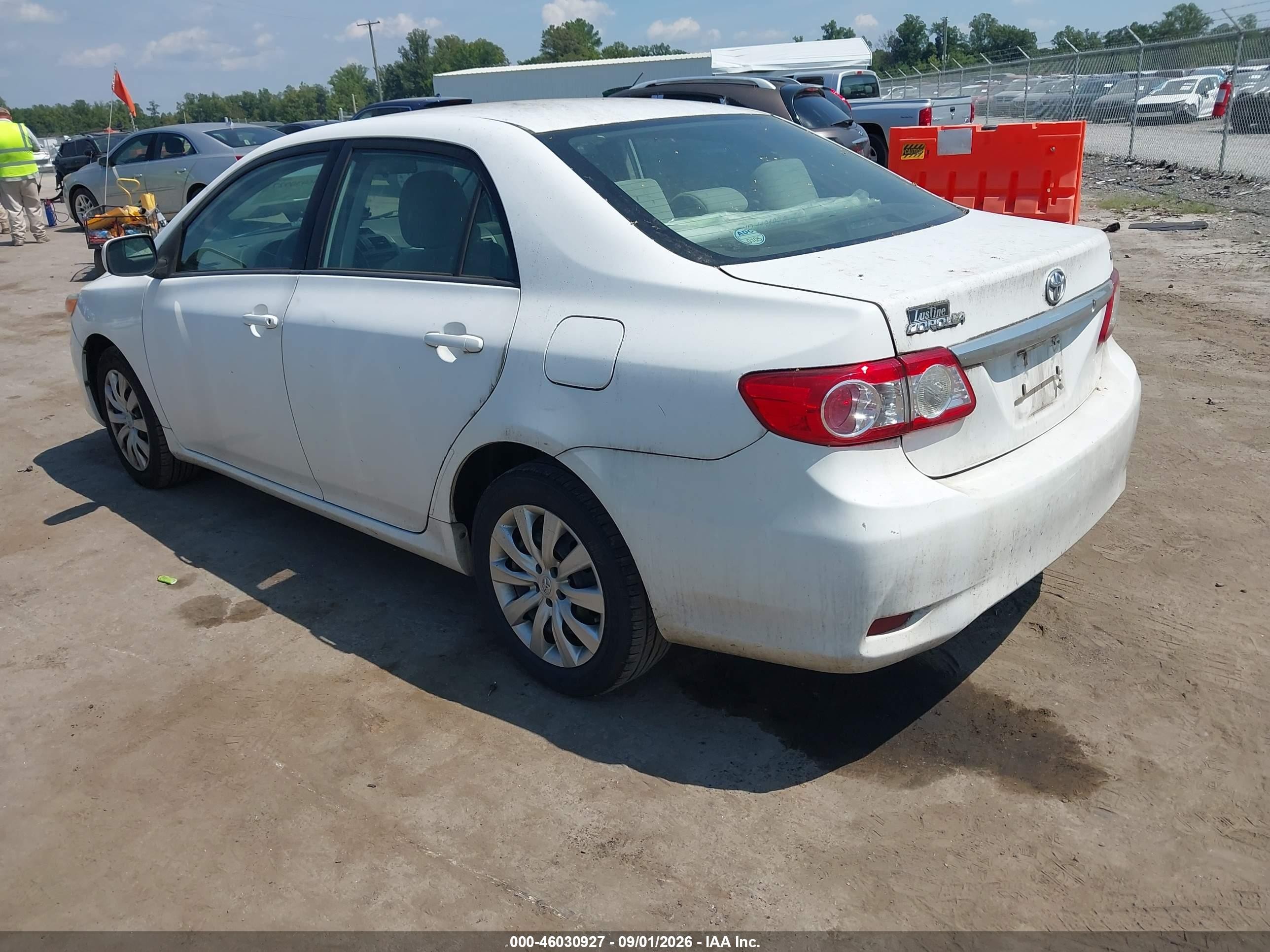 2012 Toyota Corolla Le White vin: 2T1BU4EE7CC892248