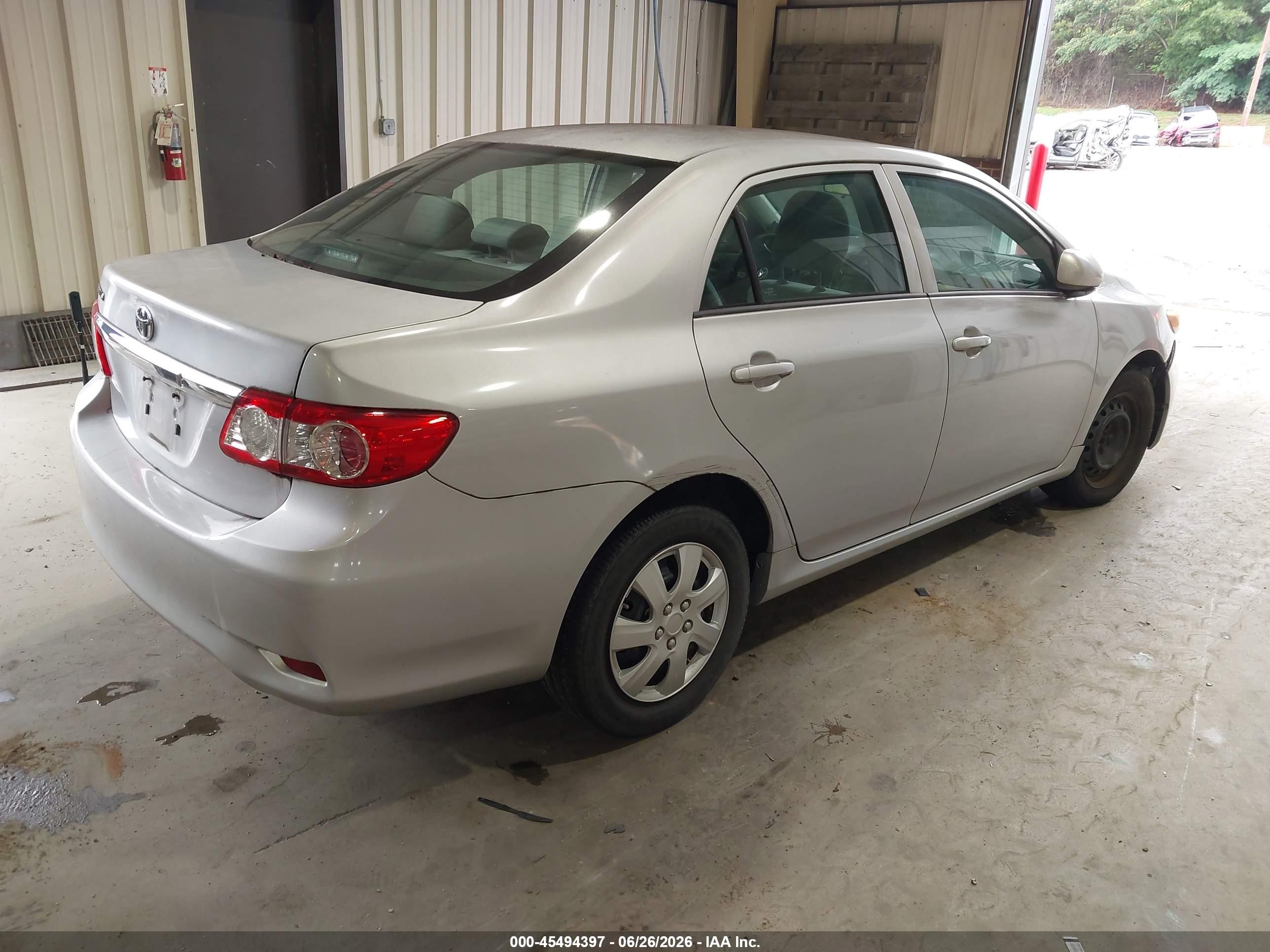 2012 Toyota Corolla L Silver vin: 2T1BU4EE7CC892976