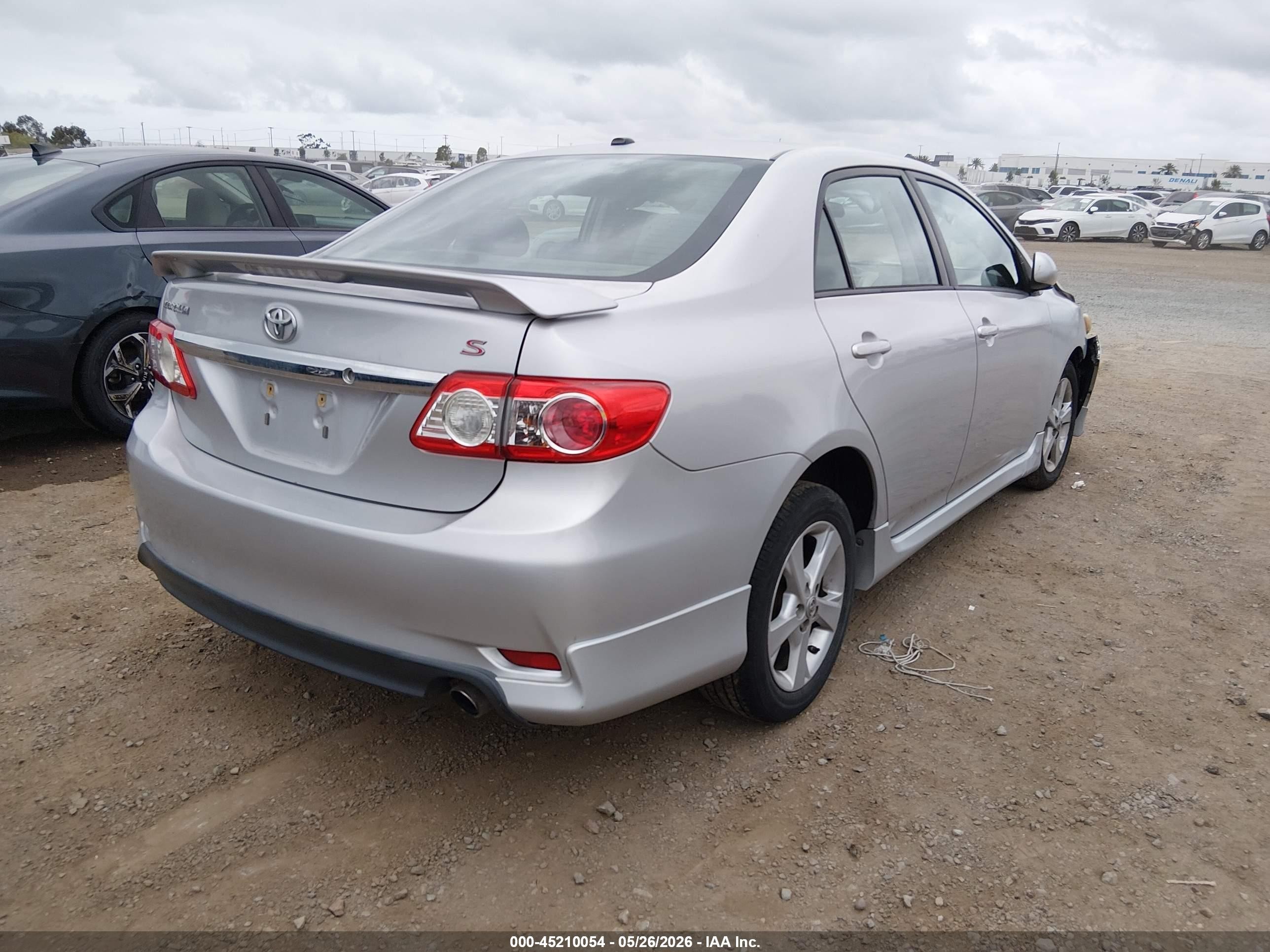 2012 Toyota Corolla S Silver vin: 2T1BU4EE7CC895330
