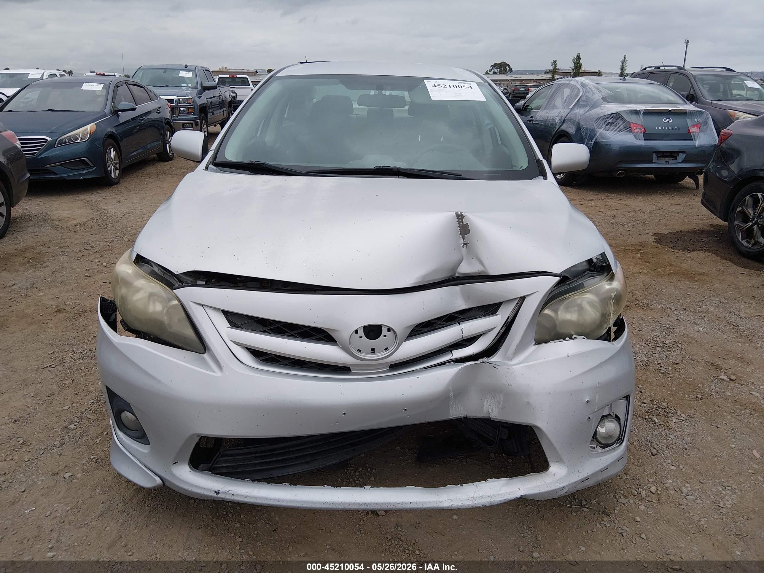 2012 Toyota Corolla S Silver vin: 2T1BU4EE7CC895330