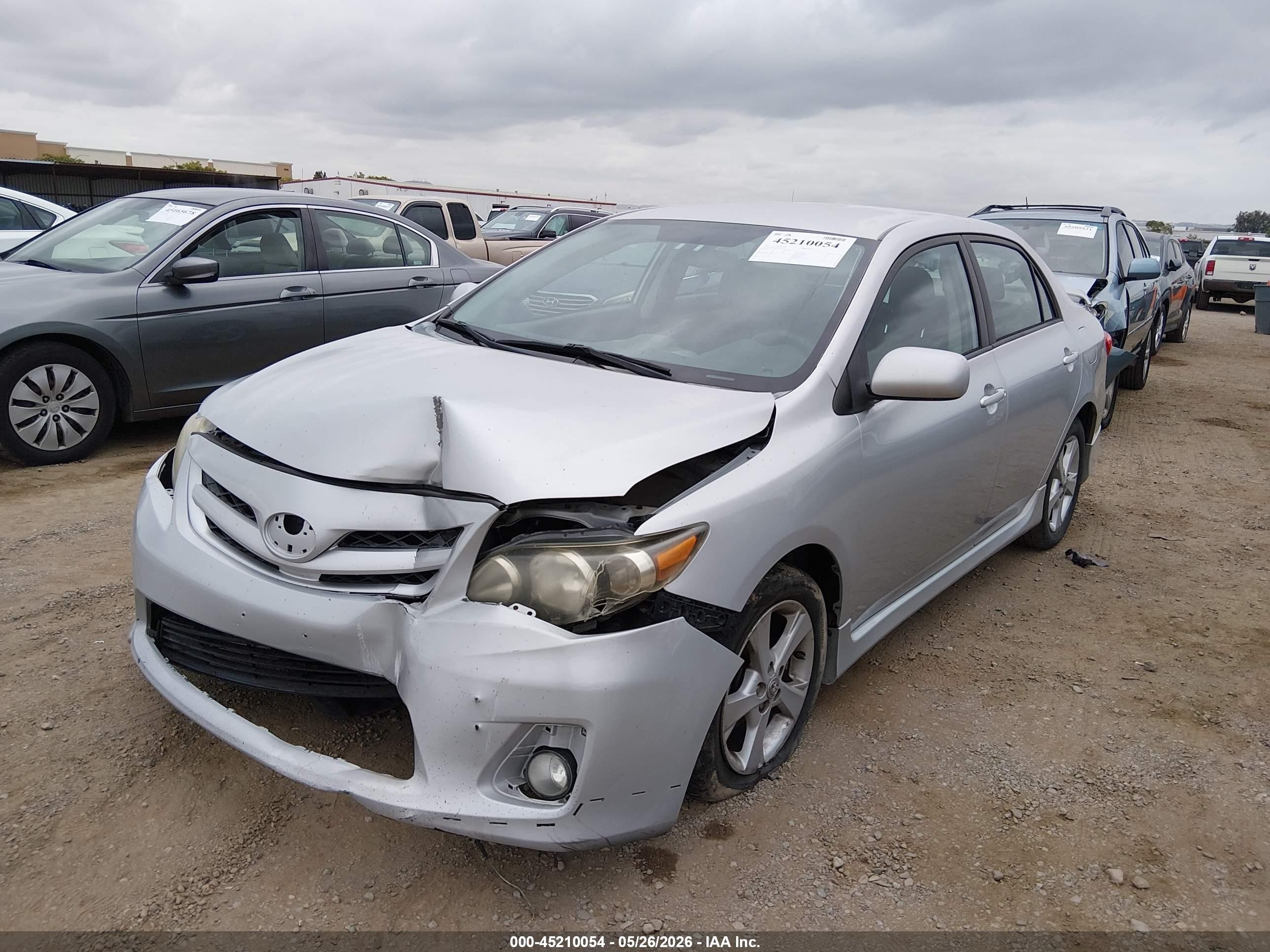 2012 Toyota Corolla S Silver vin: 2T1BU4EE7CC895330