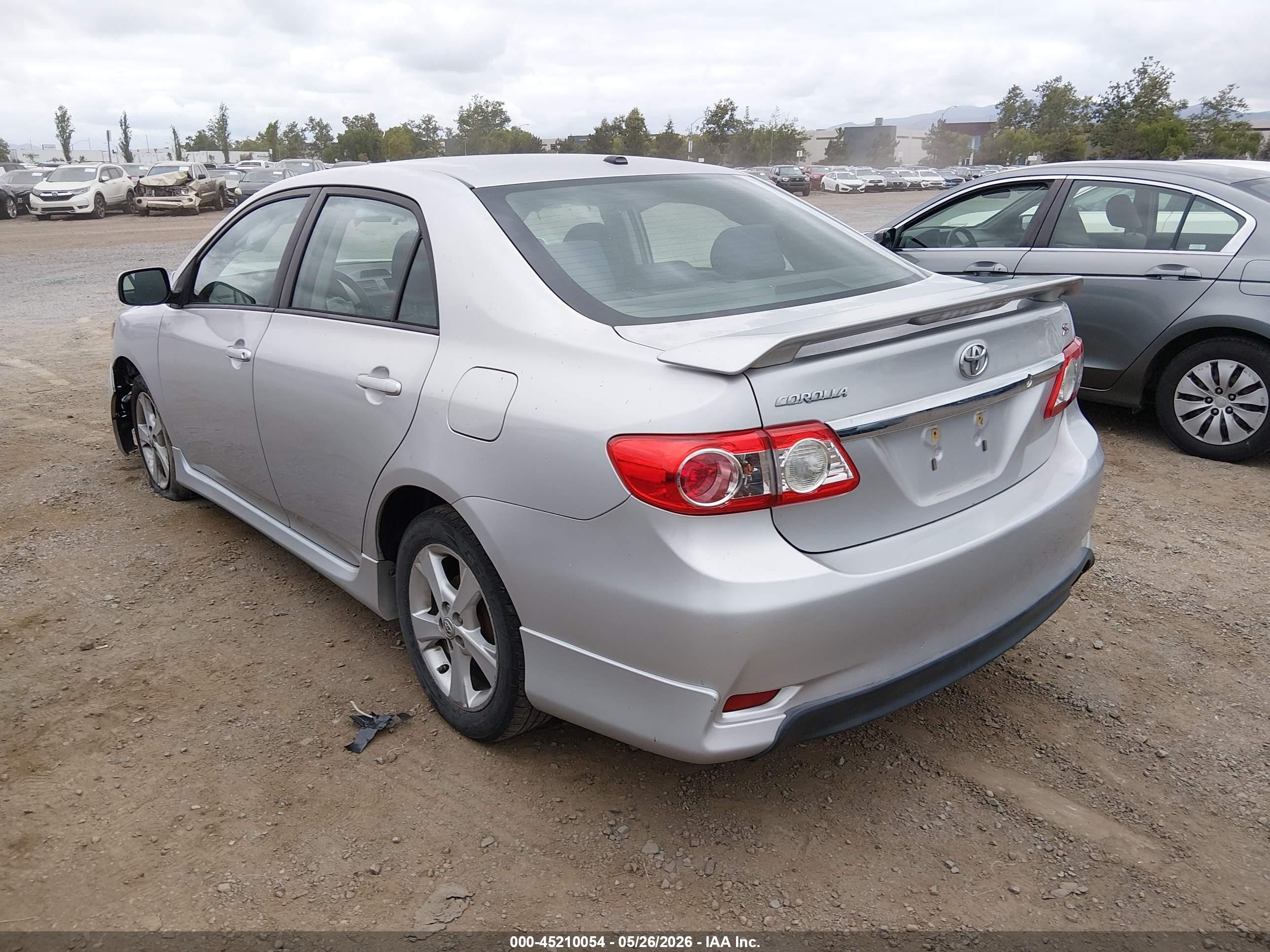 2012 Toyota Corolla S Silver vin: 2T1BU4EE7CC895330