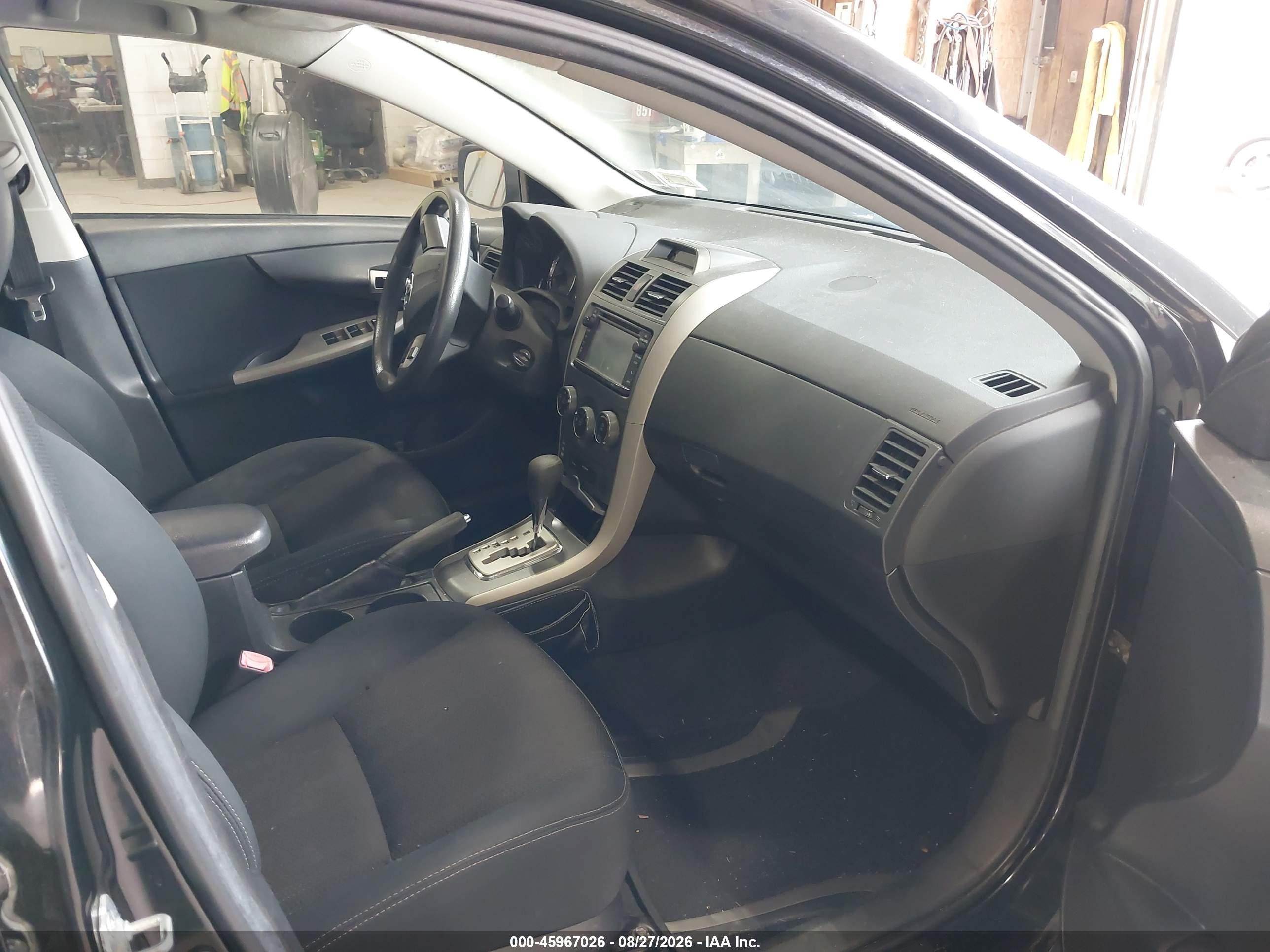 2012 Toyota Corolla S Black vin: 2T1BU4EE7CC896106