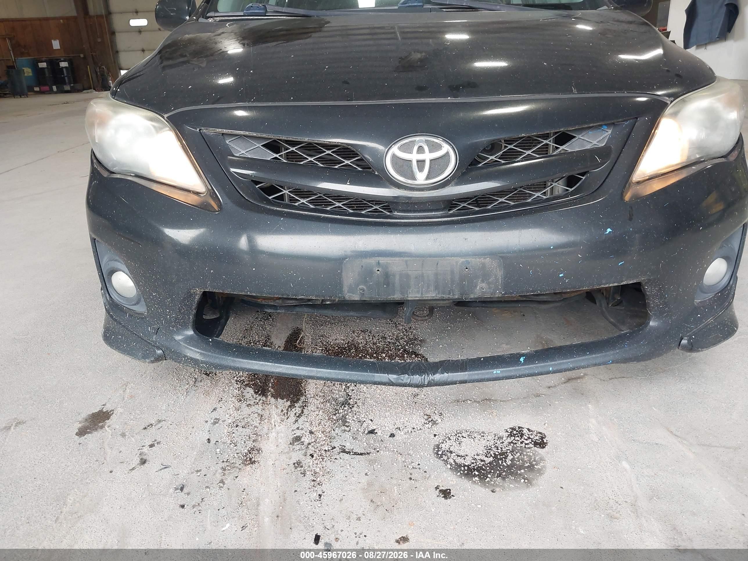 2012 Toyota Corolla S Black vin: 2T1BU4EE7CC896106