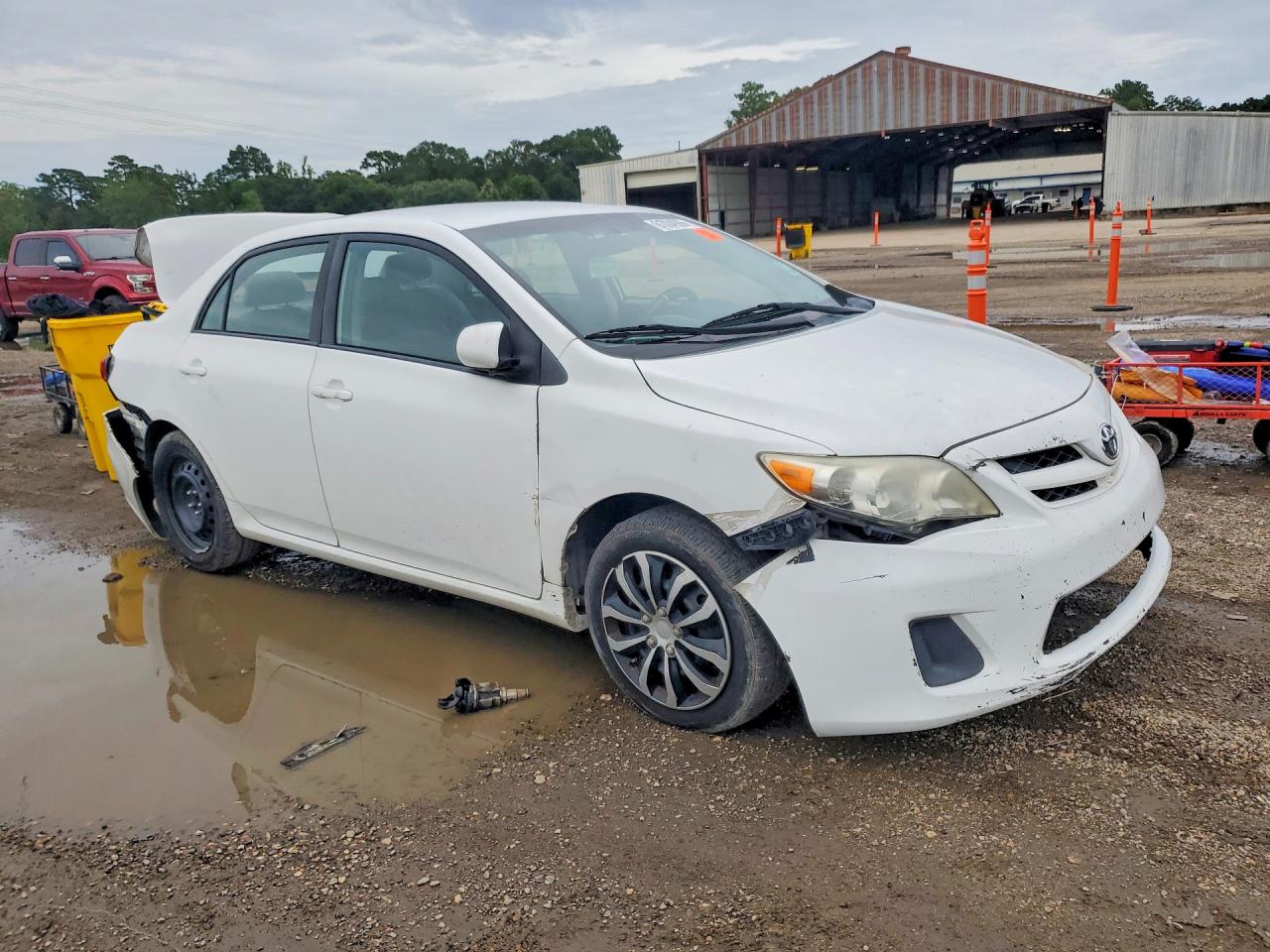 2012 Toyota Corolla White vin: 2T1BU4EE7CC896932