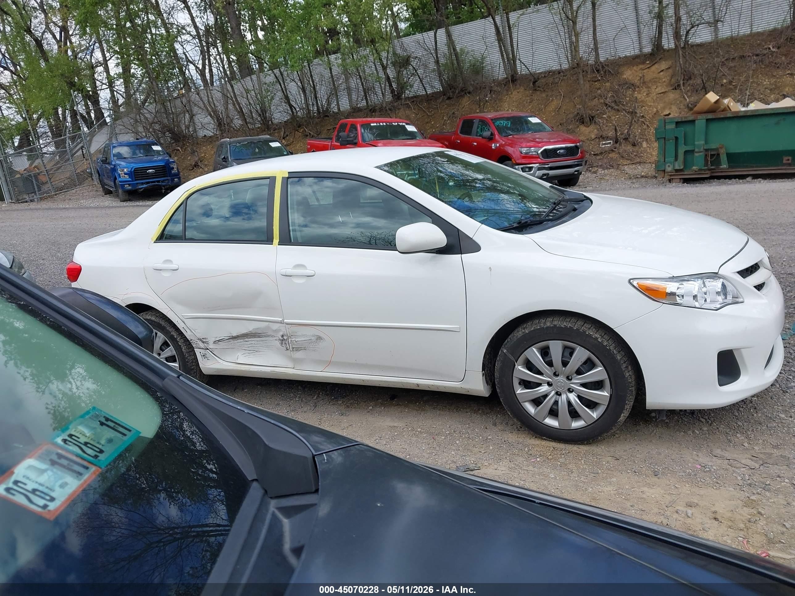 2012 Toyota Corolla Le White vin: 2T1BU4EE7CC910697