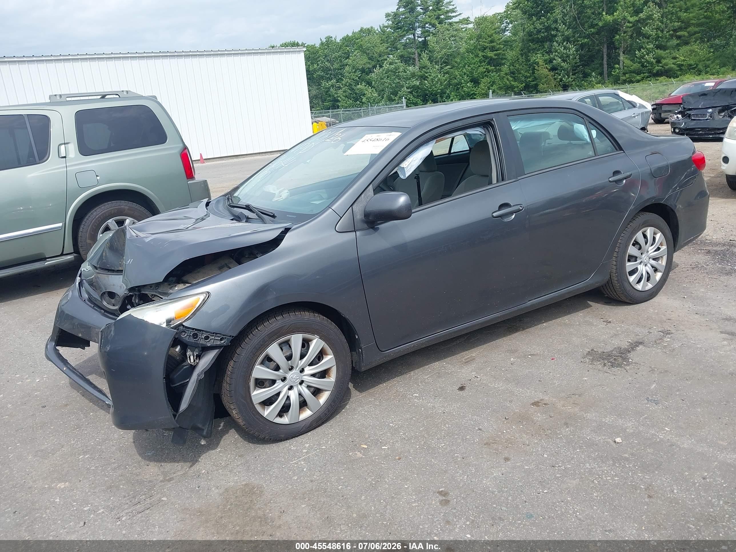 2012 Toyota Corolla Le Gray vin: 2T1BU4EE7CC912644