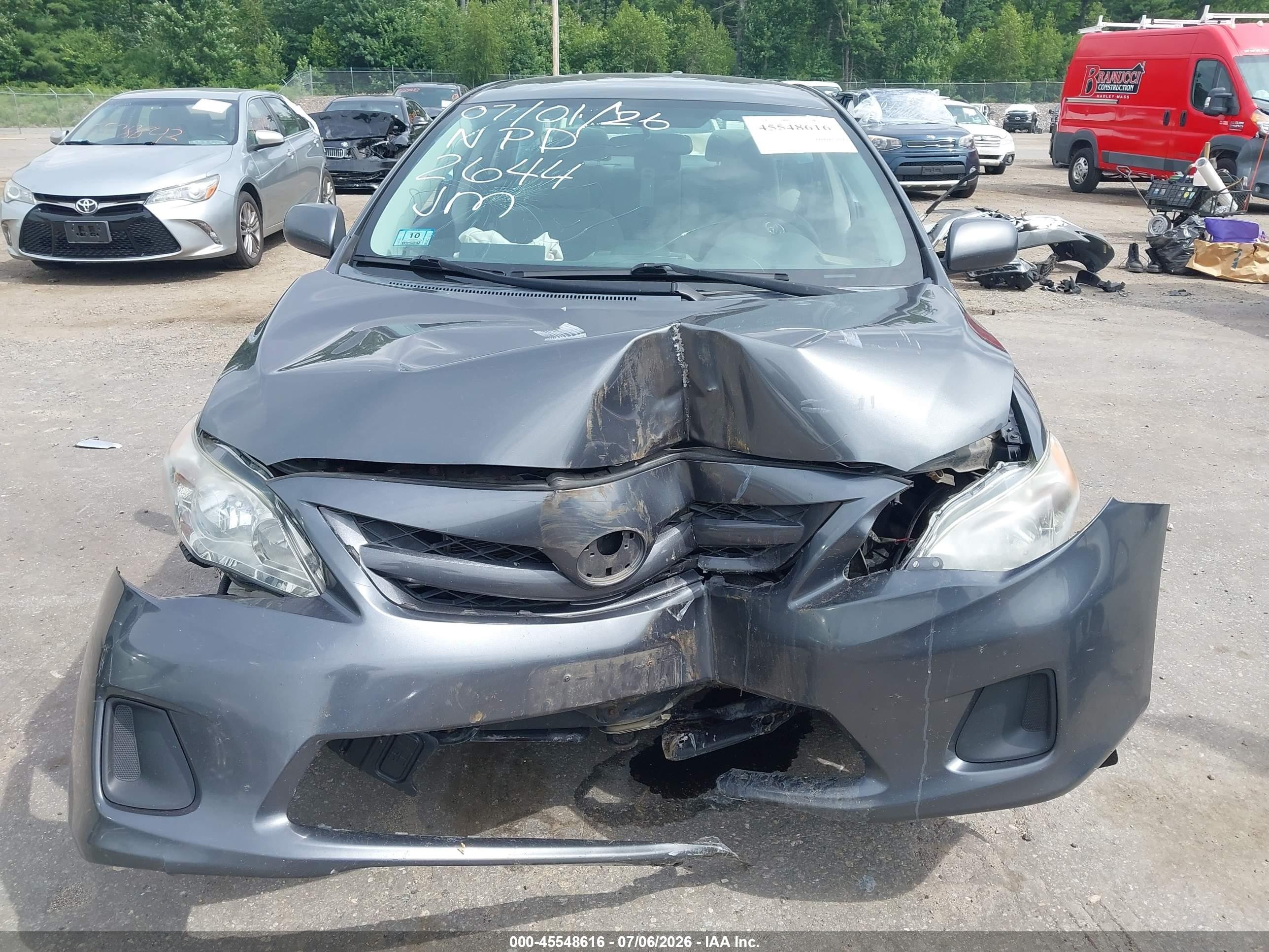 2012 Toyota Corolla Le Gray vin: 2T1BU4EE7CC912644