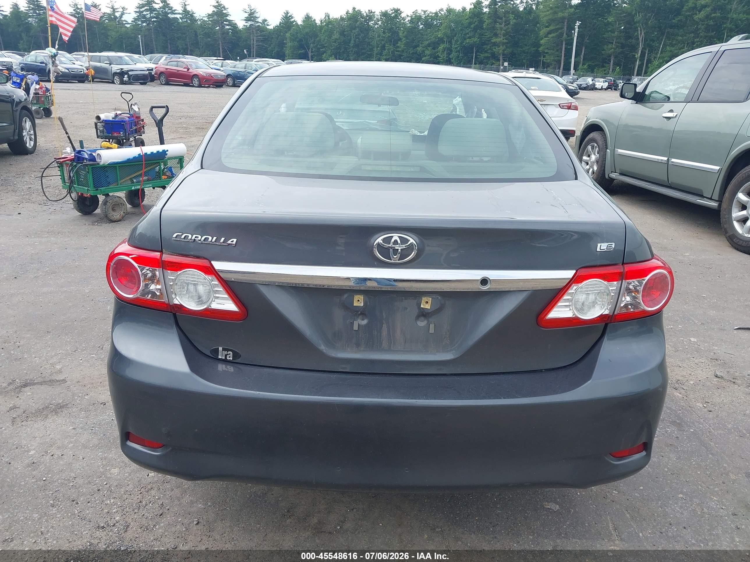 2012 Toyota Corolla Le Gray vin: 2T1BU4EE7CC912644