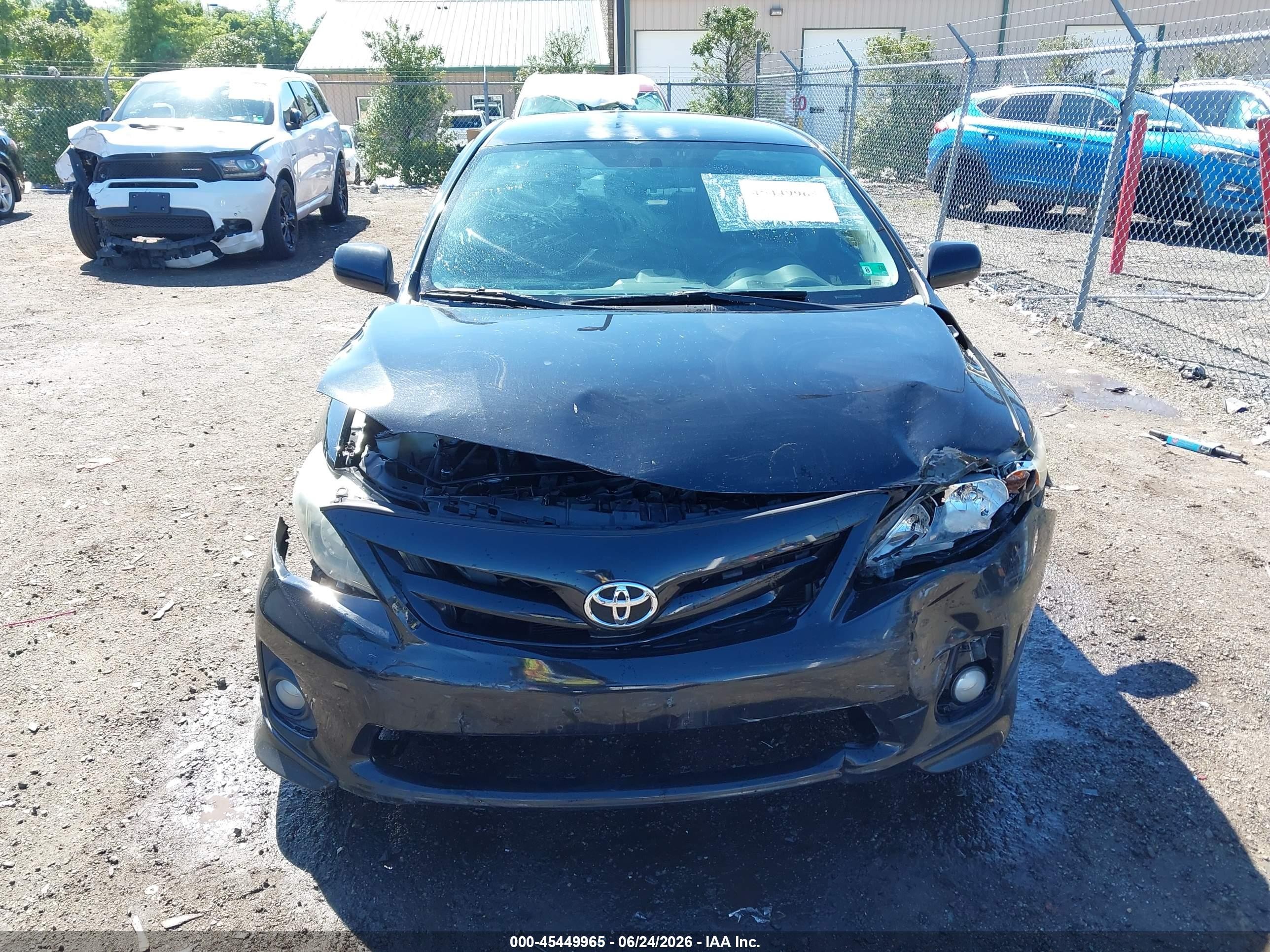 2012 Toyota Corolla S Black vin: 2T1BU4EE7CC912742