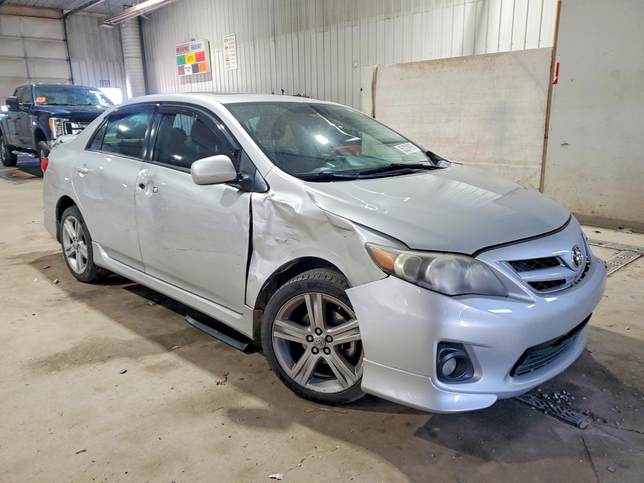 2013 Toyota Corolla S Silver vin: 2T1BU4EE7DC009525