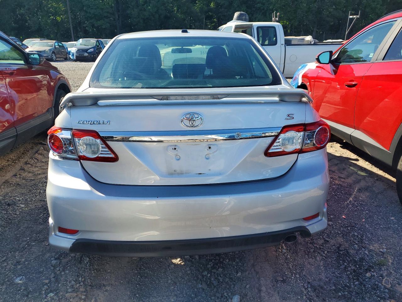 2013 Toyota Corolla S Silver vin: 2T1BU4EE7DC009525