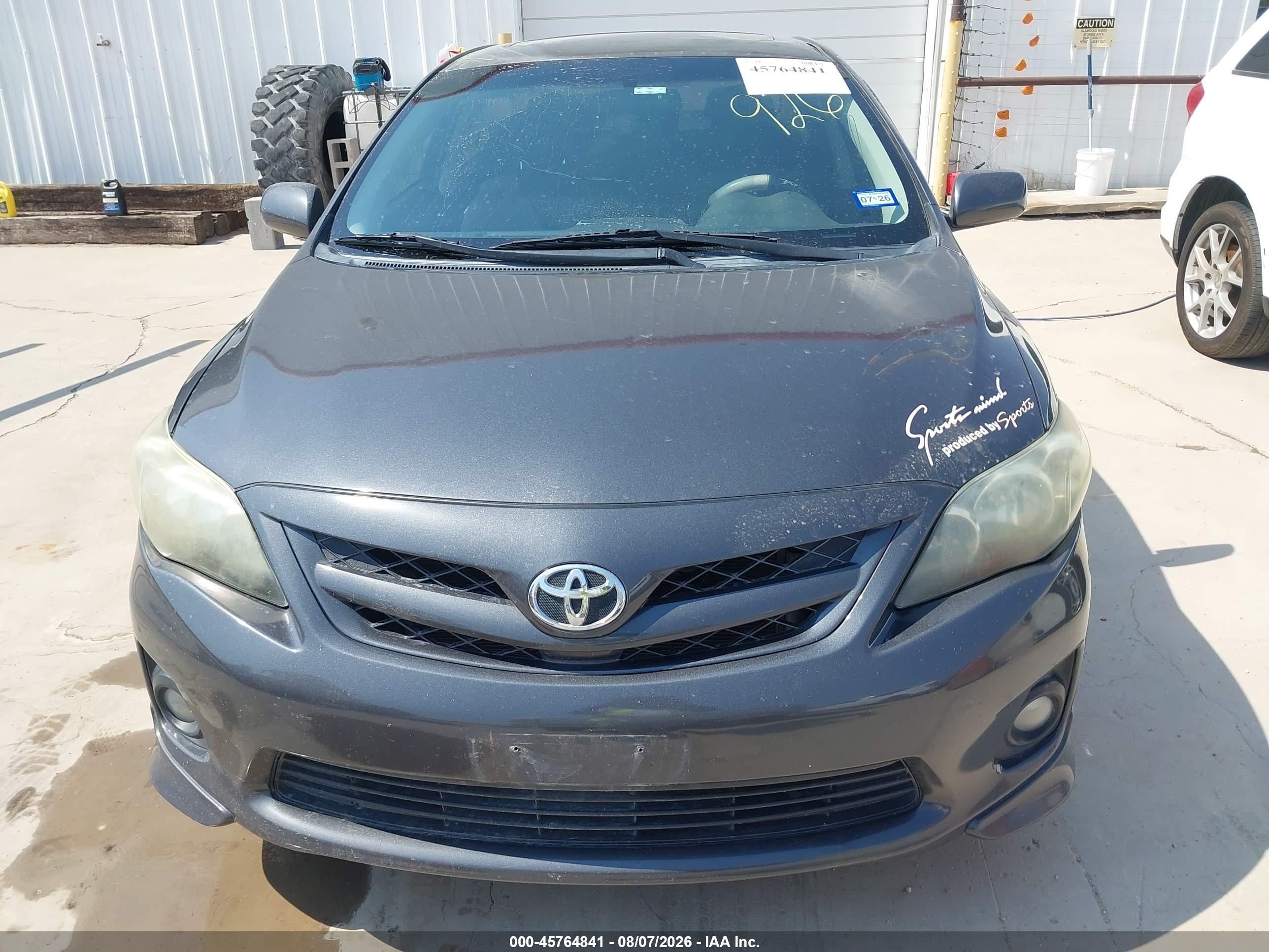 2013 Toyota Corolla S Gray vin: 2T1BU4EE7DC012926