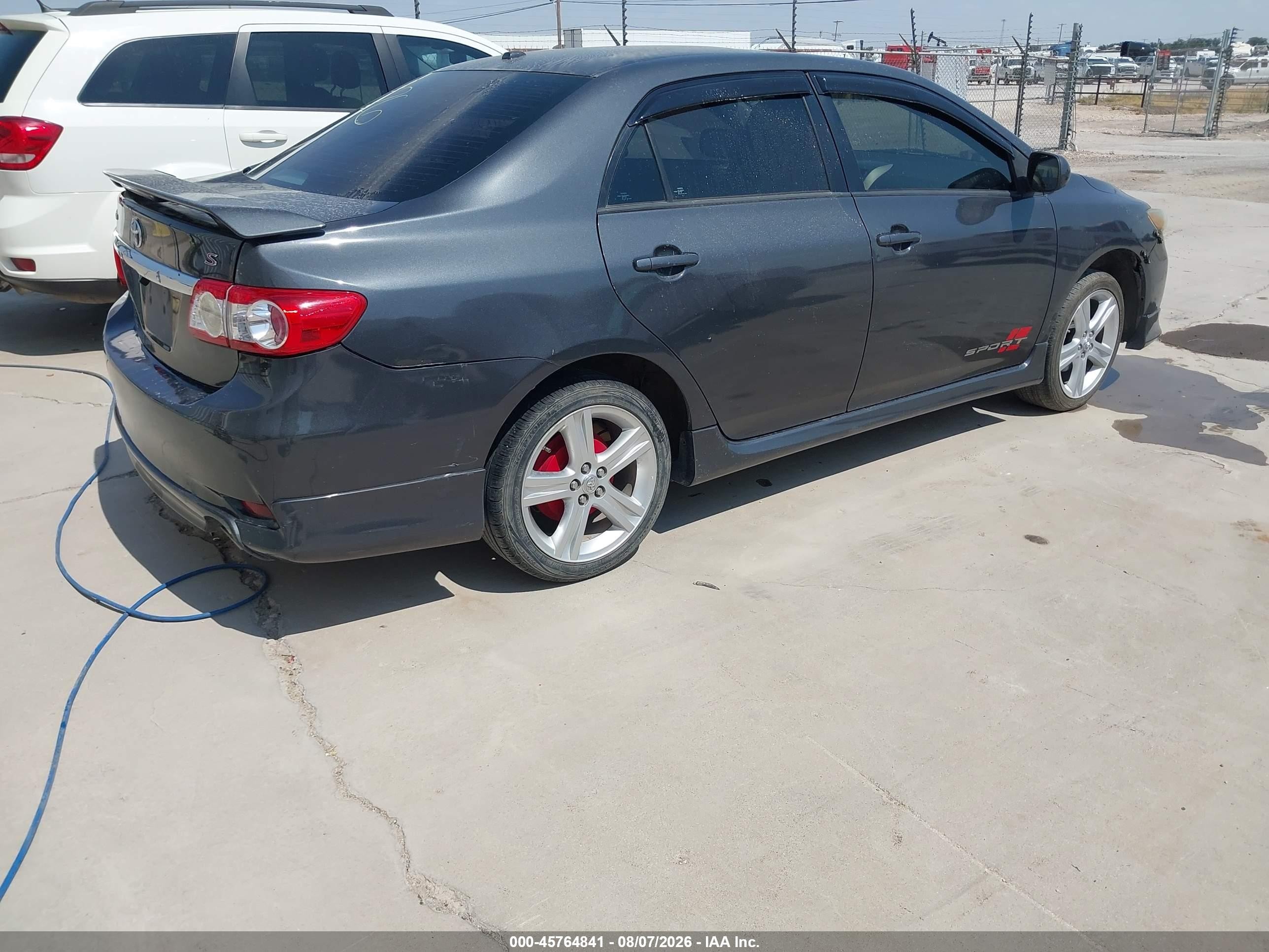 2013 Toyota Corolla S Gray vin: 2T1BU4EE7DC012926
