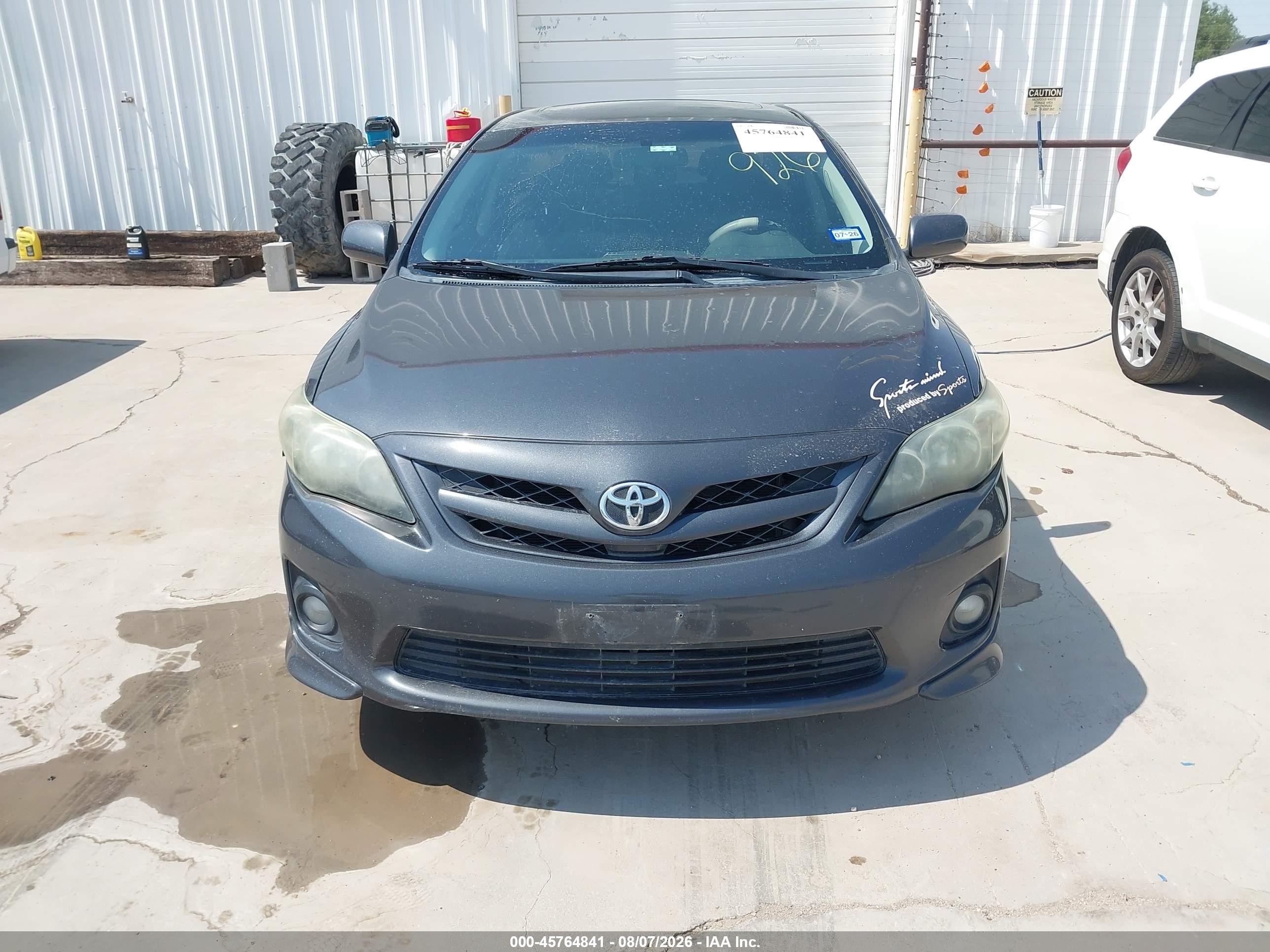2013 Toyota Corolla S Gray vin: 2T1BU4EE7DC012926