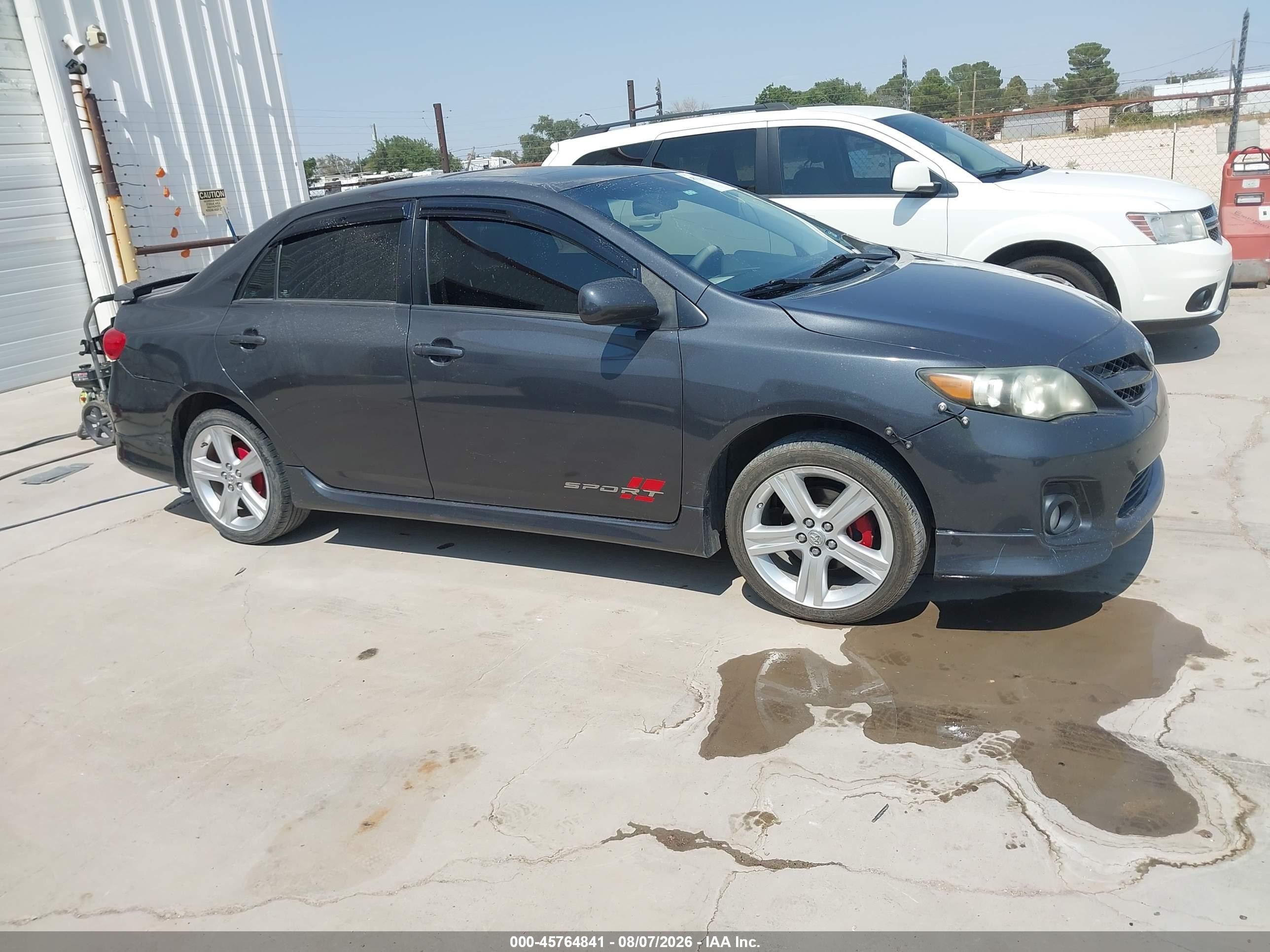 2013 Toyota Corolla S Gray vin: 2T1BU4EE7DC012926