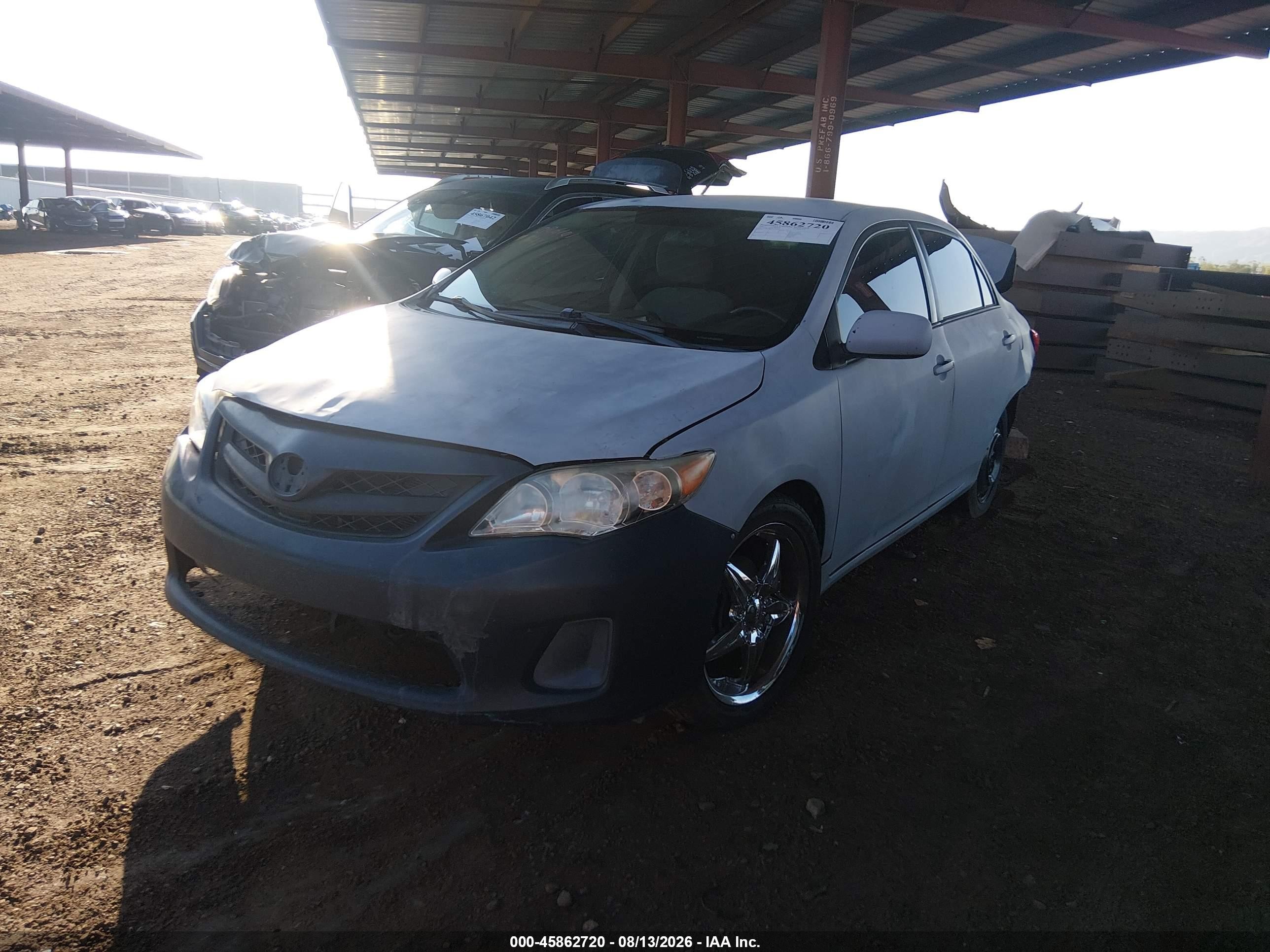 2013 Toyota Corolla L Silver vin: 2T1BU4EE7DC026101