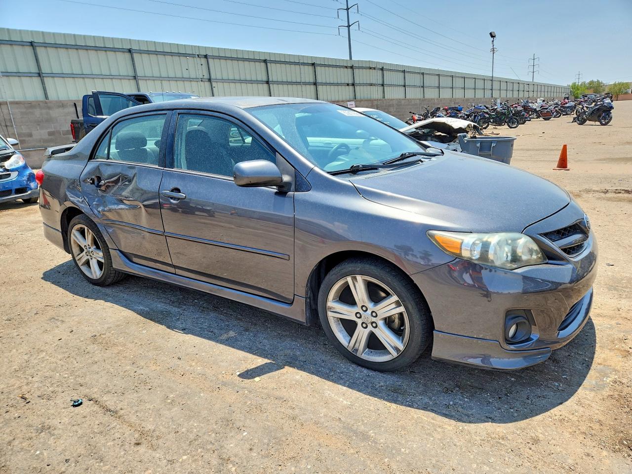 2013 Toyota Corolla S Gray vin: 2T1BU4EE7DC030858