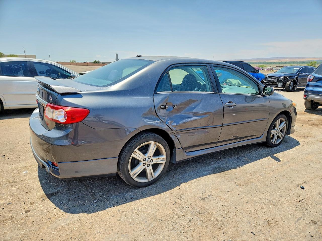 2013 Toyota Corolla S Gray vin: 2T1BU4EE7DC030858
