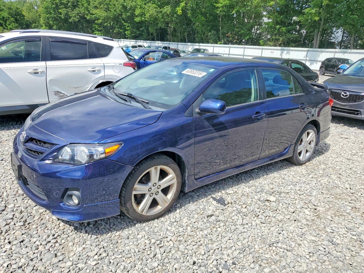 2013 Toyota Corolla S Blue vin: 2T1BU4EE7DC040242
