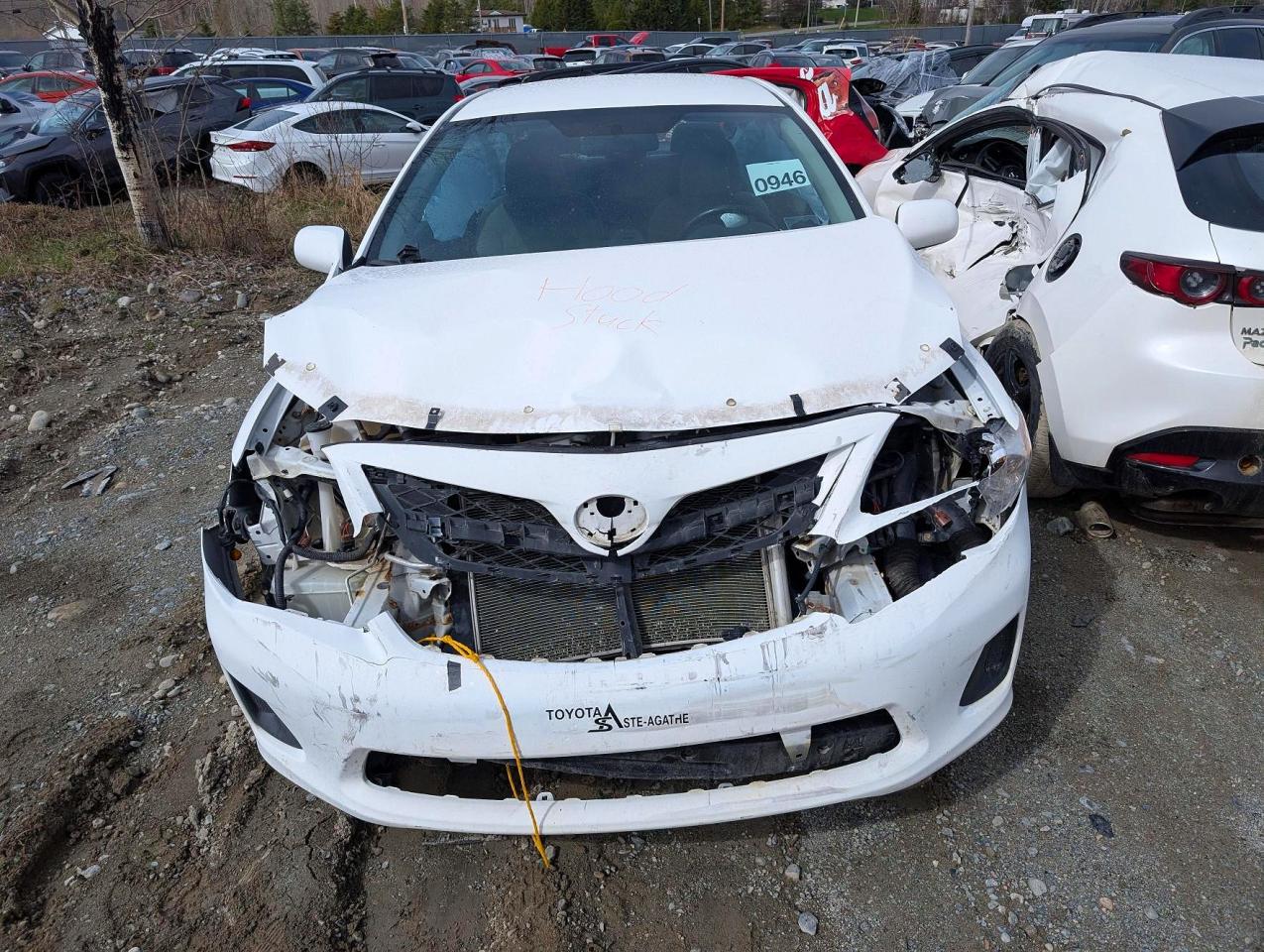 2013 Toyota Corolla L Белый vin: 2T1BU4EE7DC046414