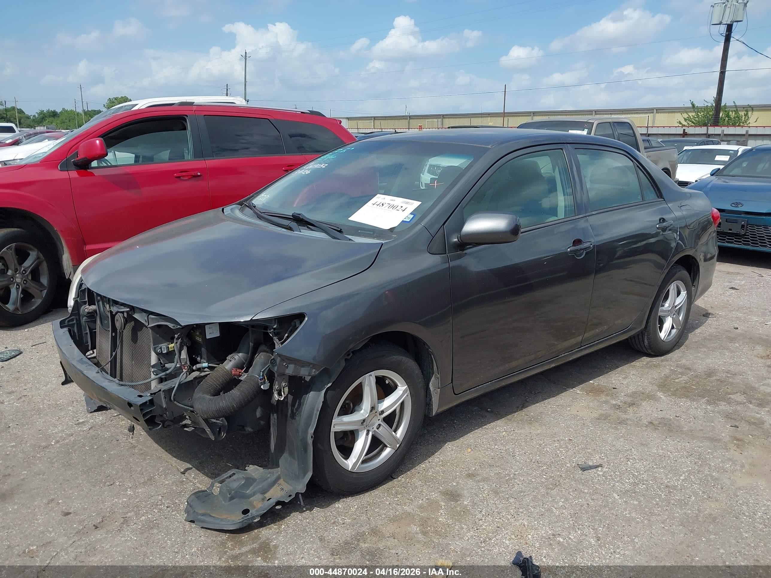 2013 Toyota Corolla L Gray vin: 2T1BU4EE7DC064122