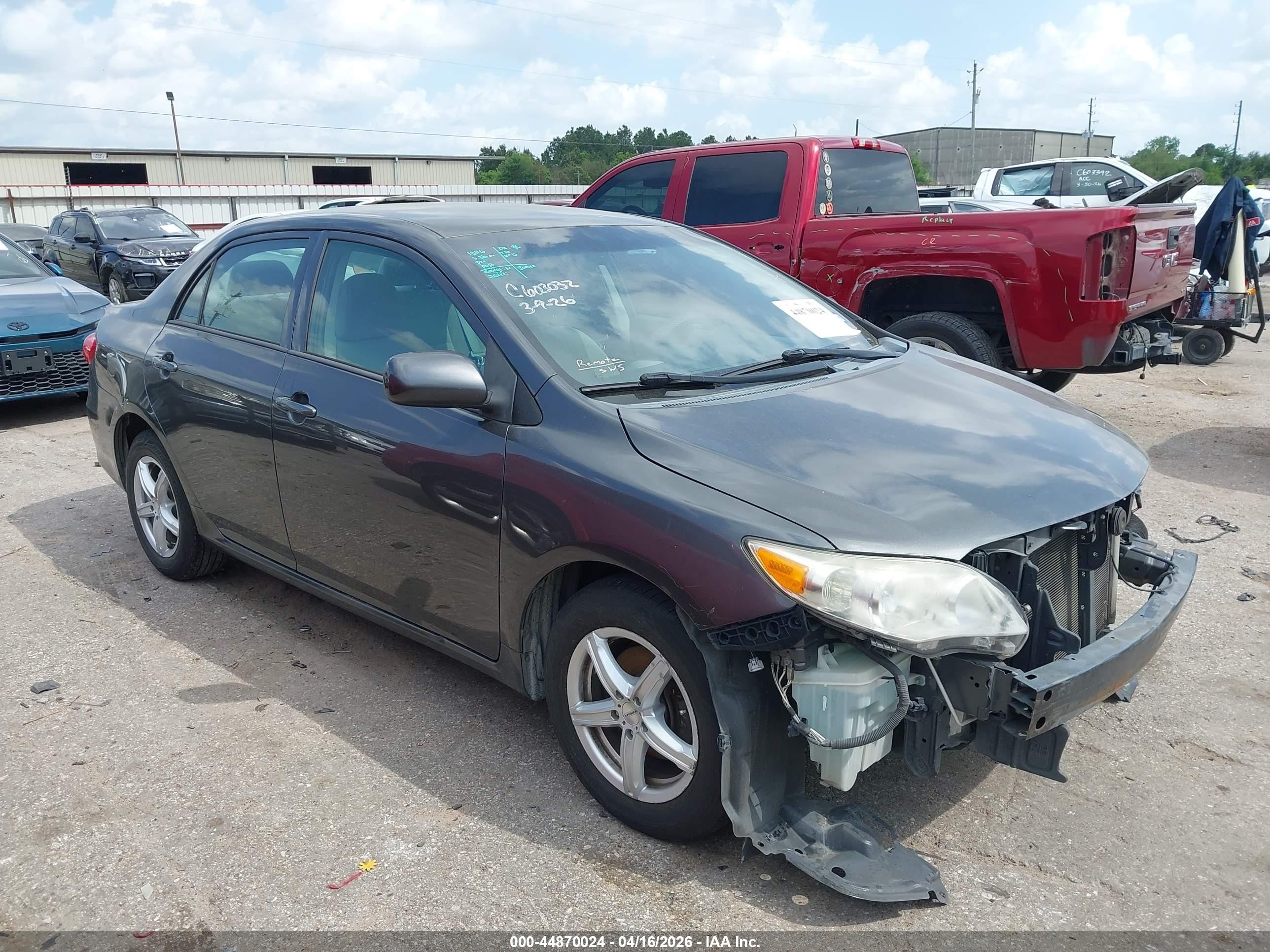 2013 Toyota Corolla L Gray vin: 2T1BU4EE7DC064122