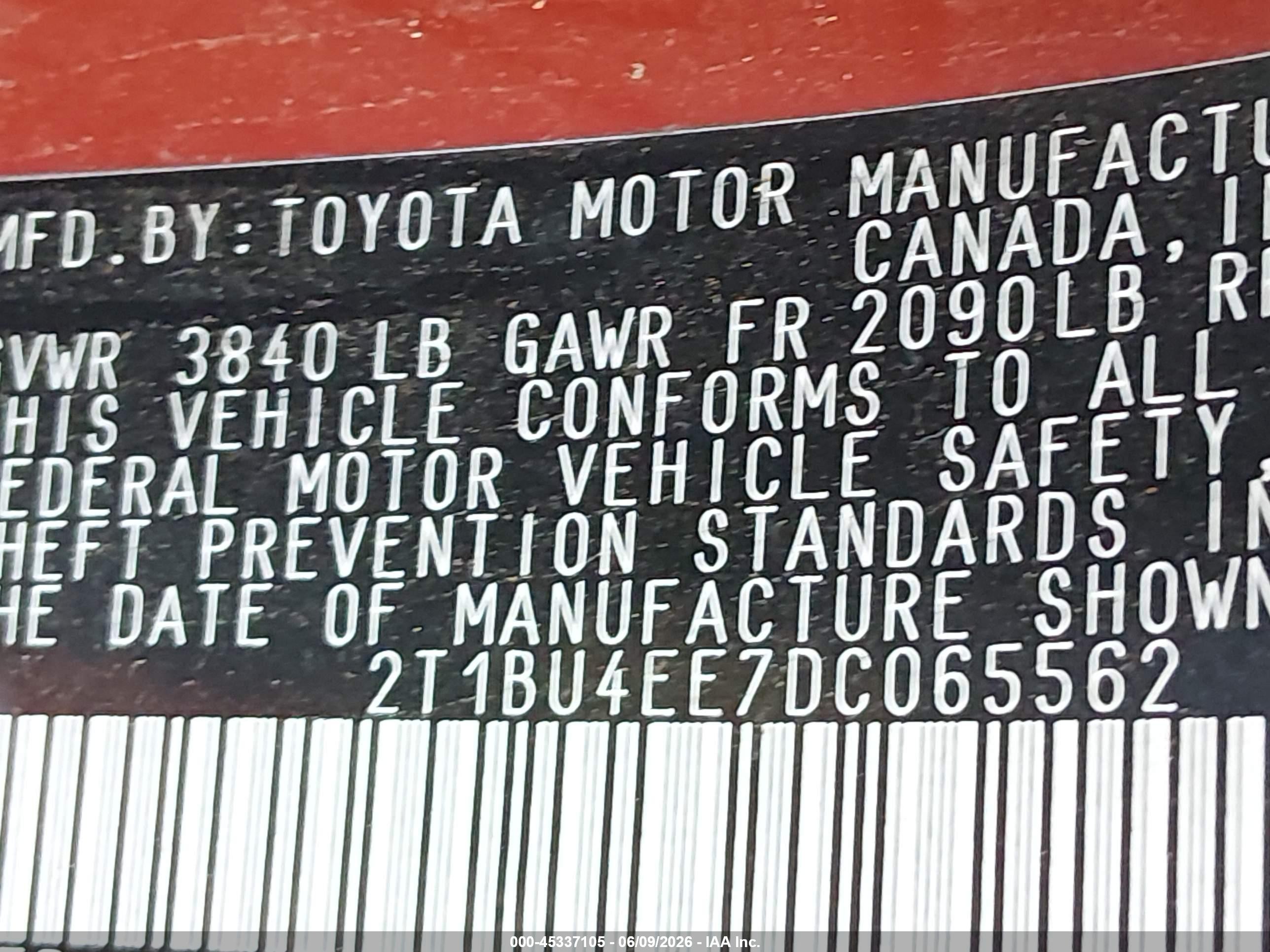 2013 Toyota Corolla S Special Edition Orange vin: 2T1BU4EE7DC065562