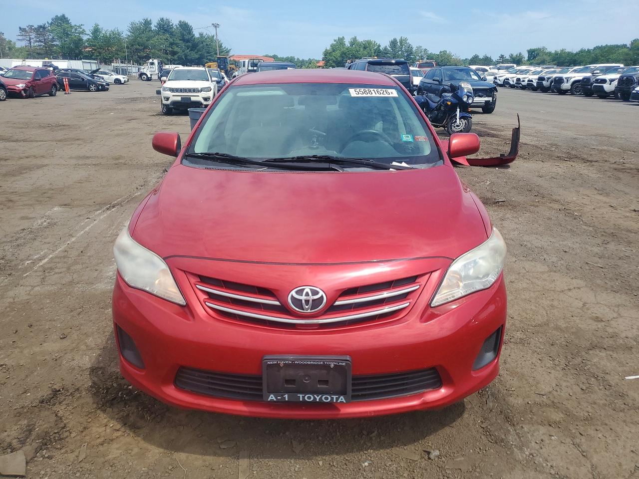 2013 Toyota Corolla Le Red vin: 2T1BU4EE7DC068090