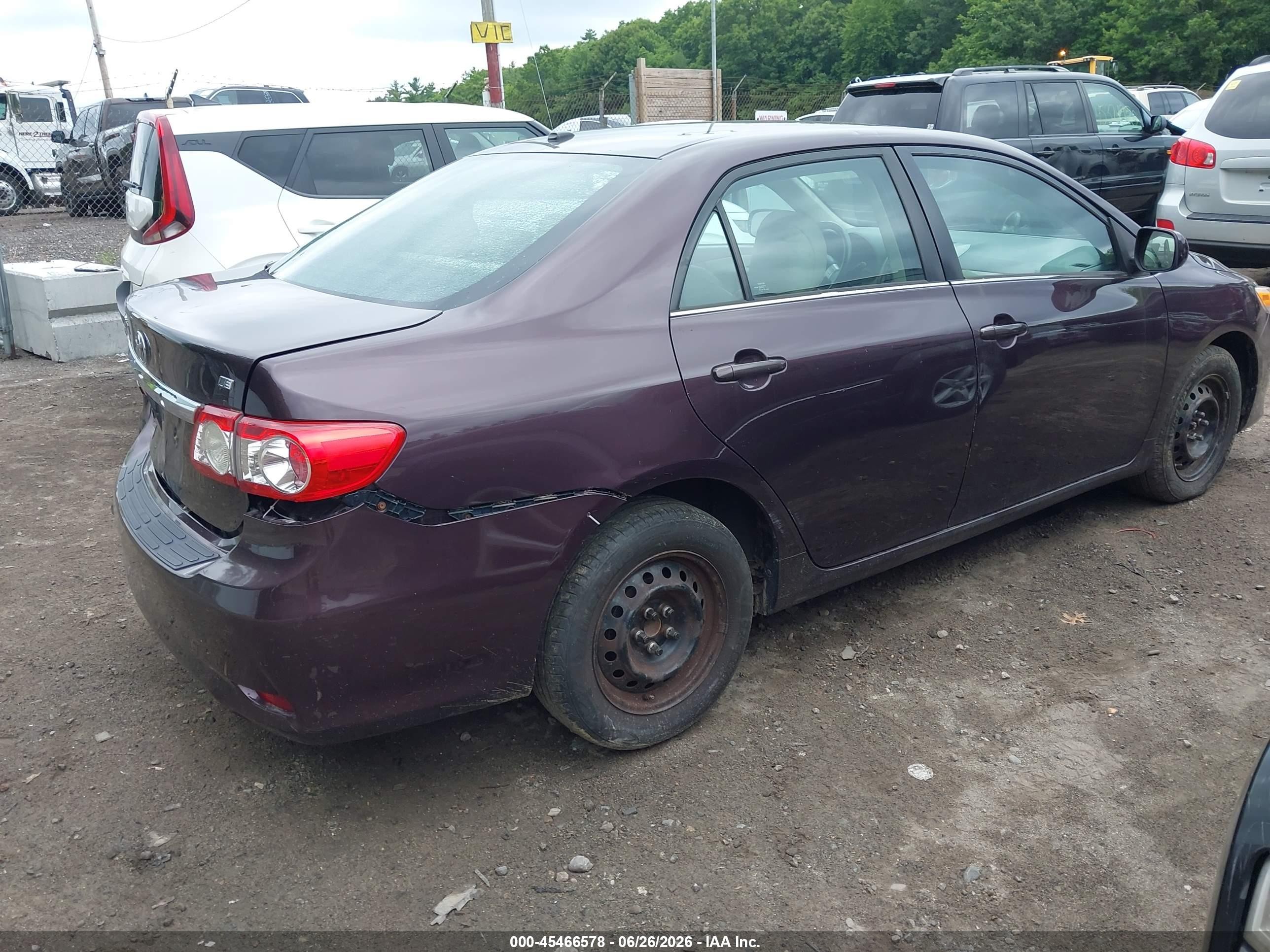 2013 Toyota Corolla Le Special Edition Purple vin: 2T1BU4EE7DC072432