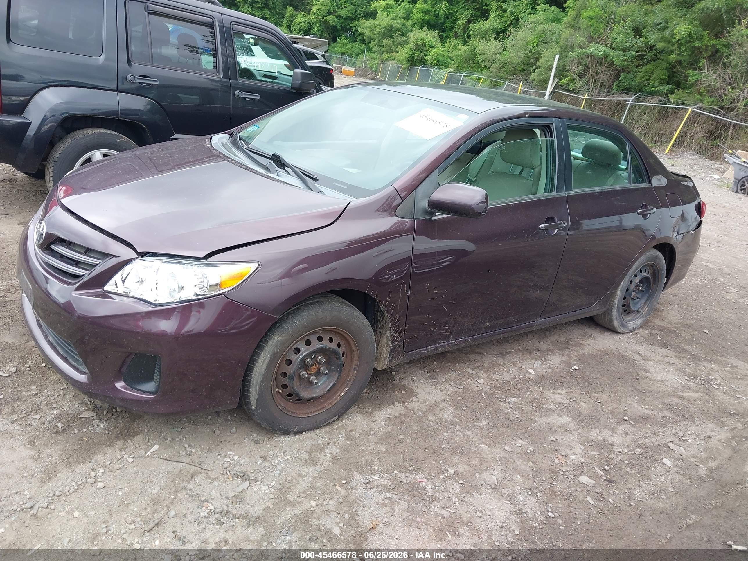 2013 Toyota Corolla Le Special Edition Purple vin: 2T1BU4EE7DC072432