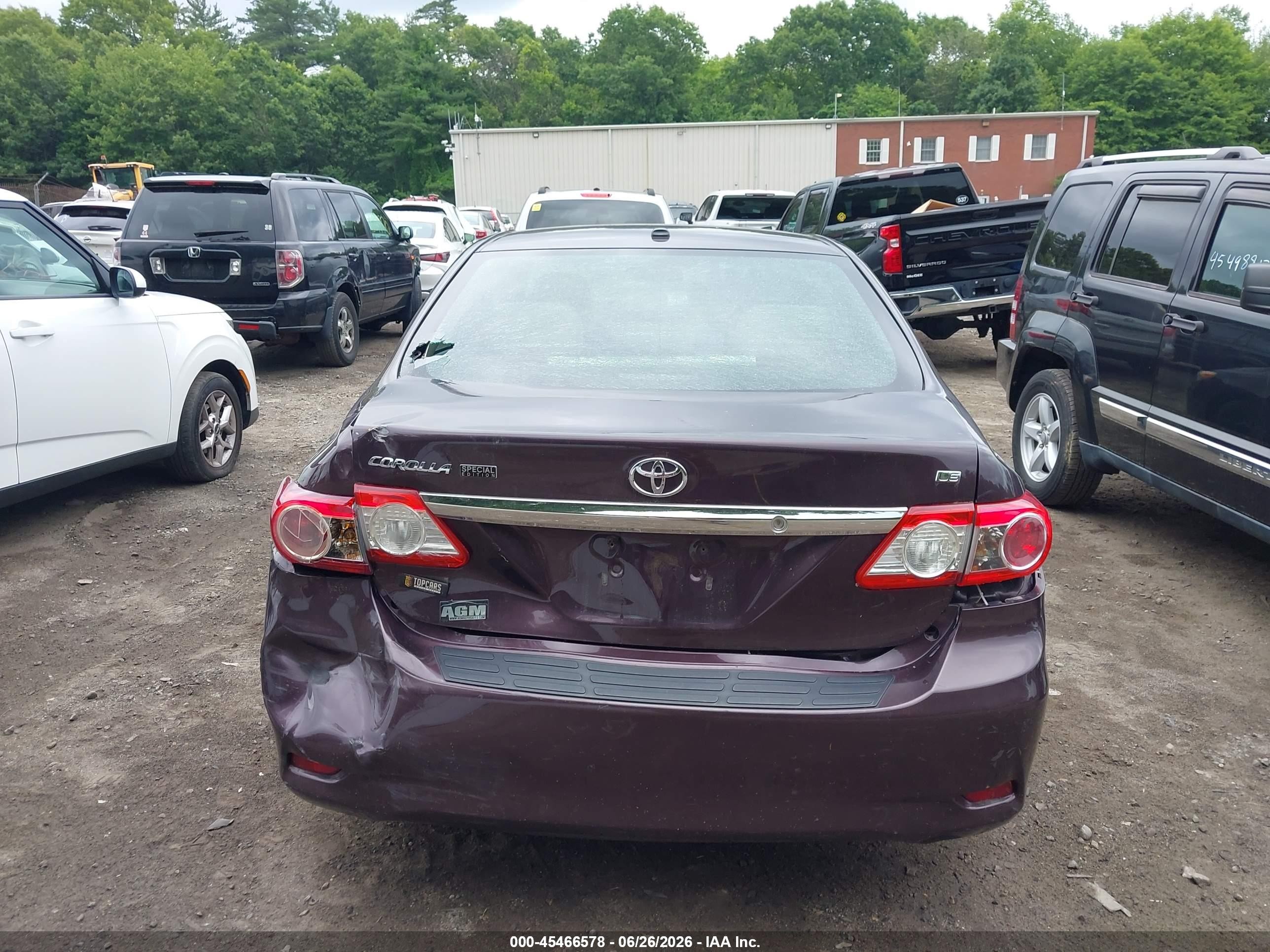 2013 Toyota Corolla Le Special Edition Purple vin: 2T1BU4EE7DC072432