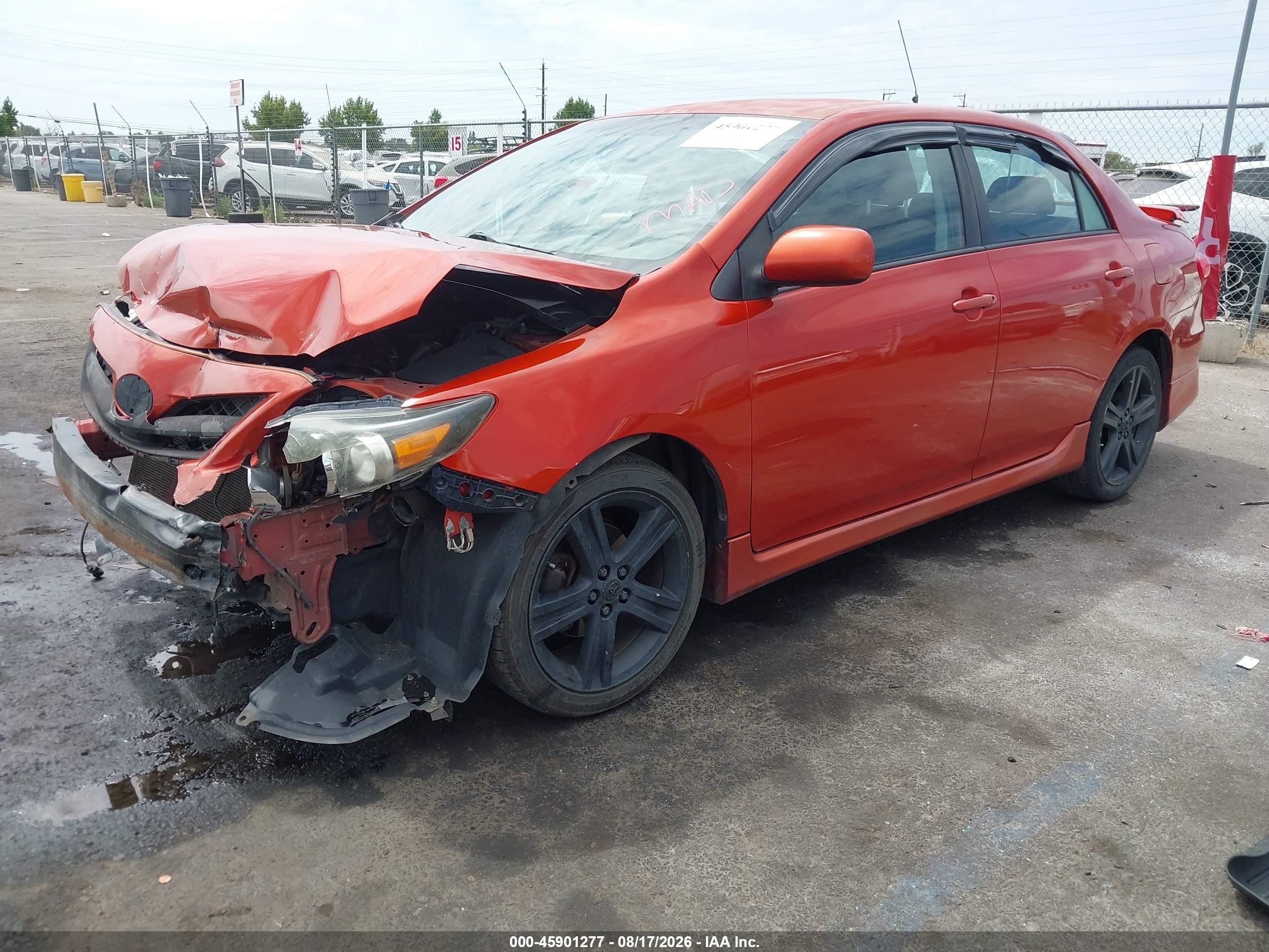 2013 Toyota Corolla S Special Edition Orange vin: 2T1BU4EE7DC072785