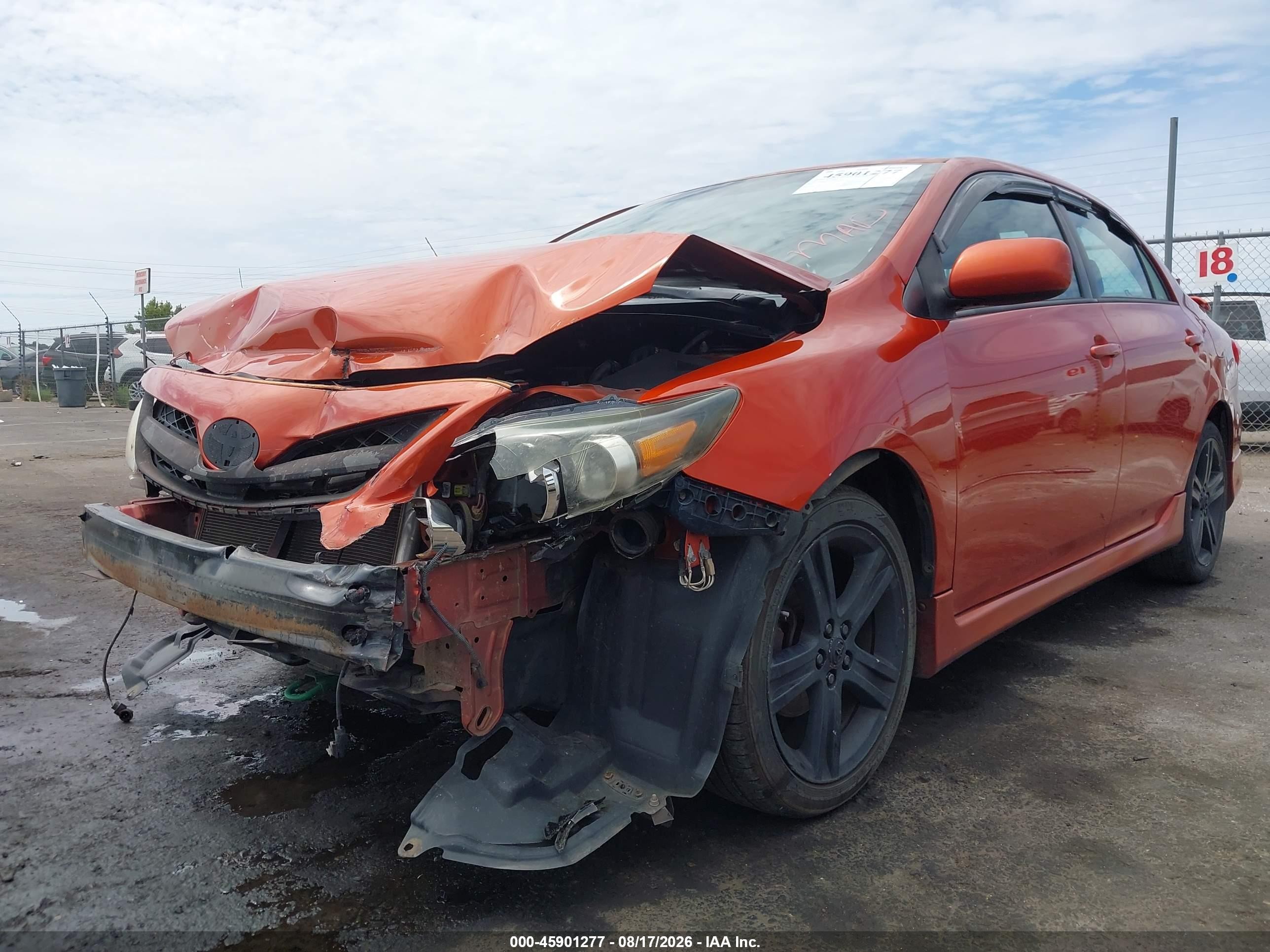 2013 Toyota Corolla S Special Edition Orange vin: 2T1BU4EE7DC072785