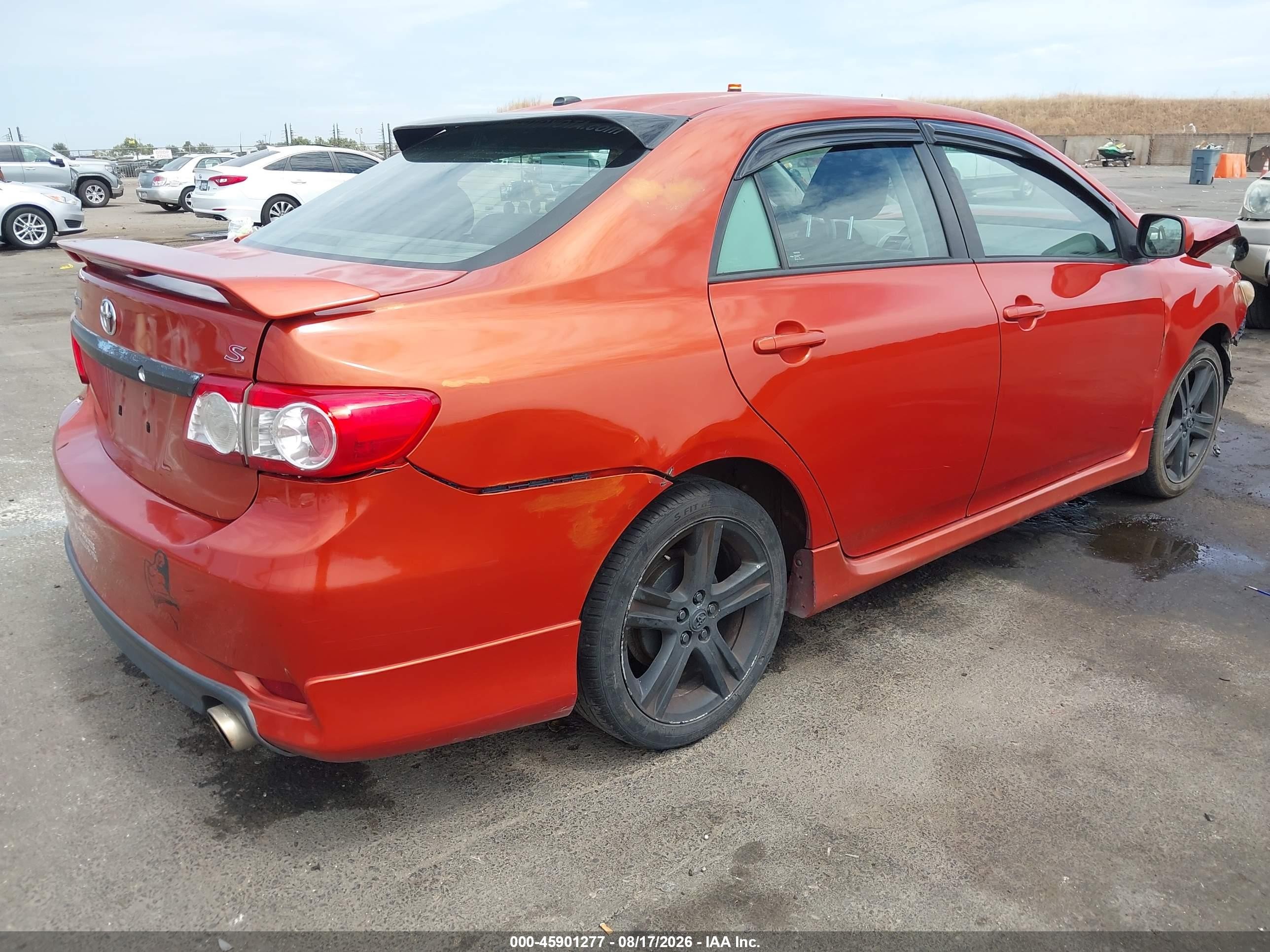 2013 Toyota Corolla S Special Edition Orange vin: 2T1BU4EE7DC072785