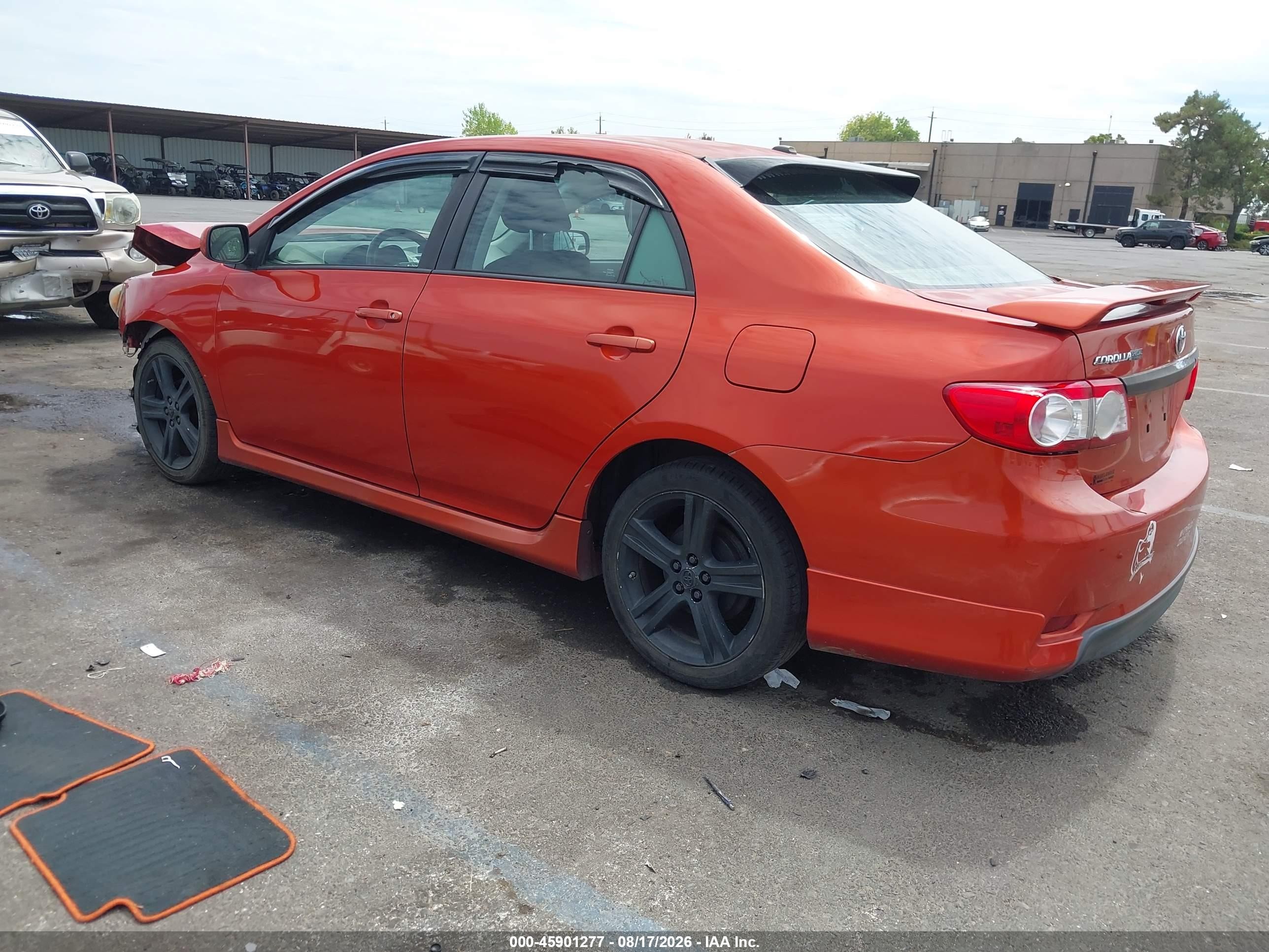 2013 Toyota Corolla S Special Edition Orange vin: 2T1BU4EE7DC072785