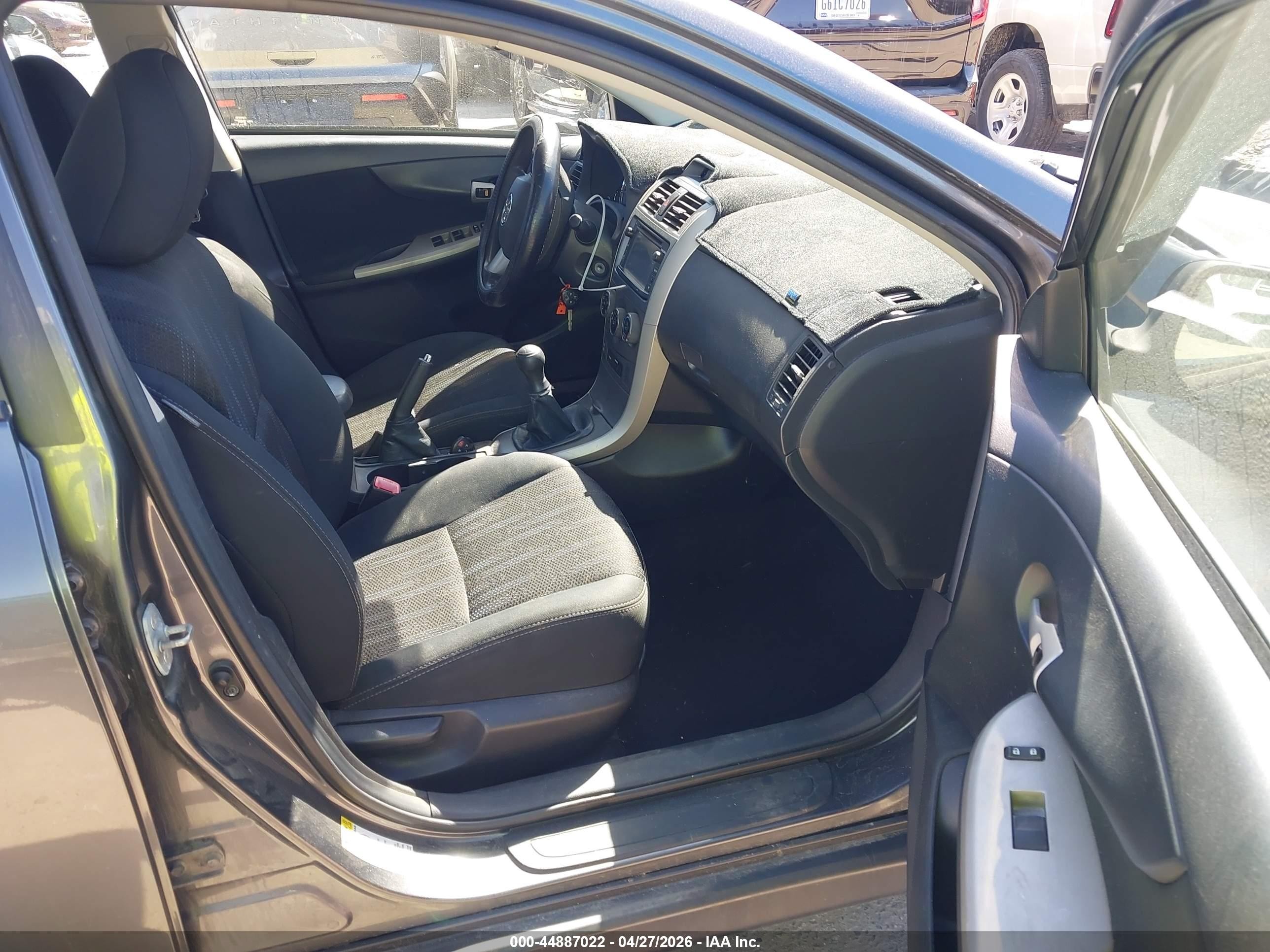 2013 Toyota Corolla S Gray vin: 2T1BU4EE7DC106546