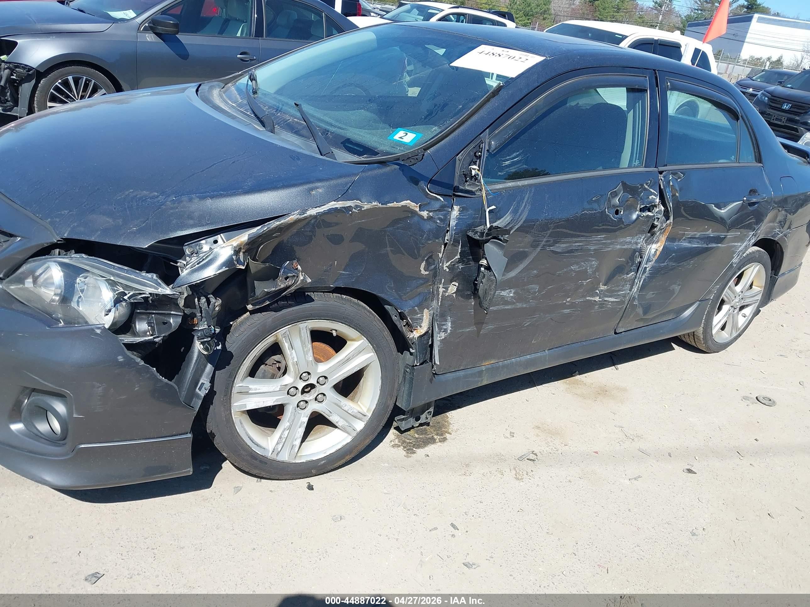 2013 Toyota Corolla S Gray vin: 2T1BU4EE7DC106546