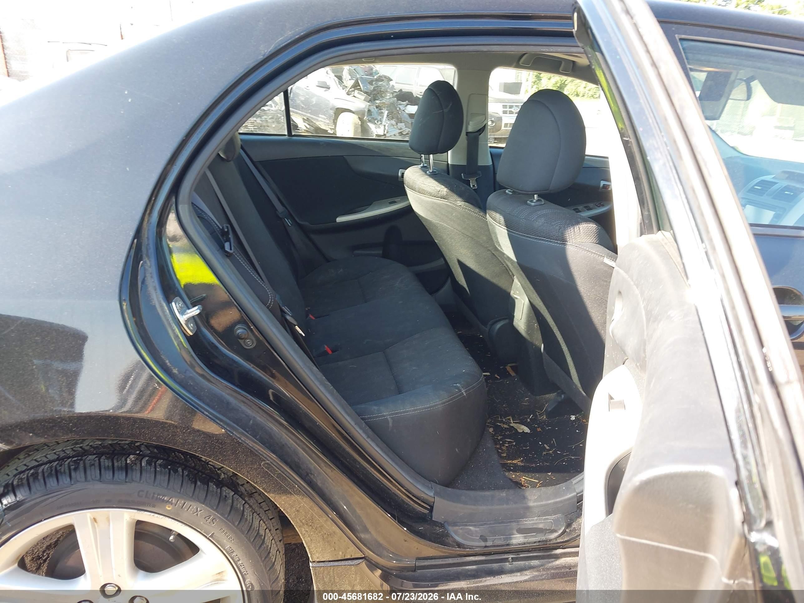 2013 Toyota Corolla S Black vin: 2T1BU4EE7DC110130