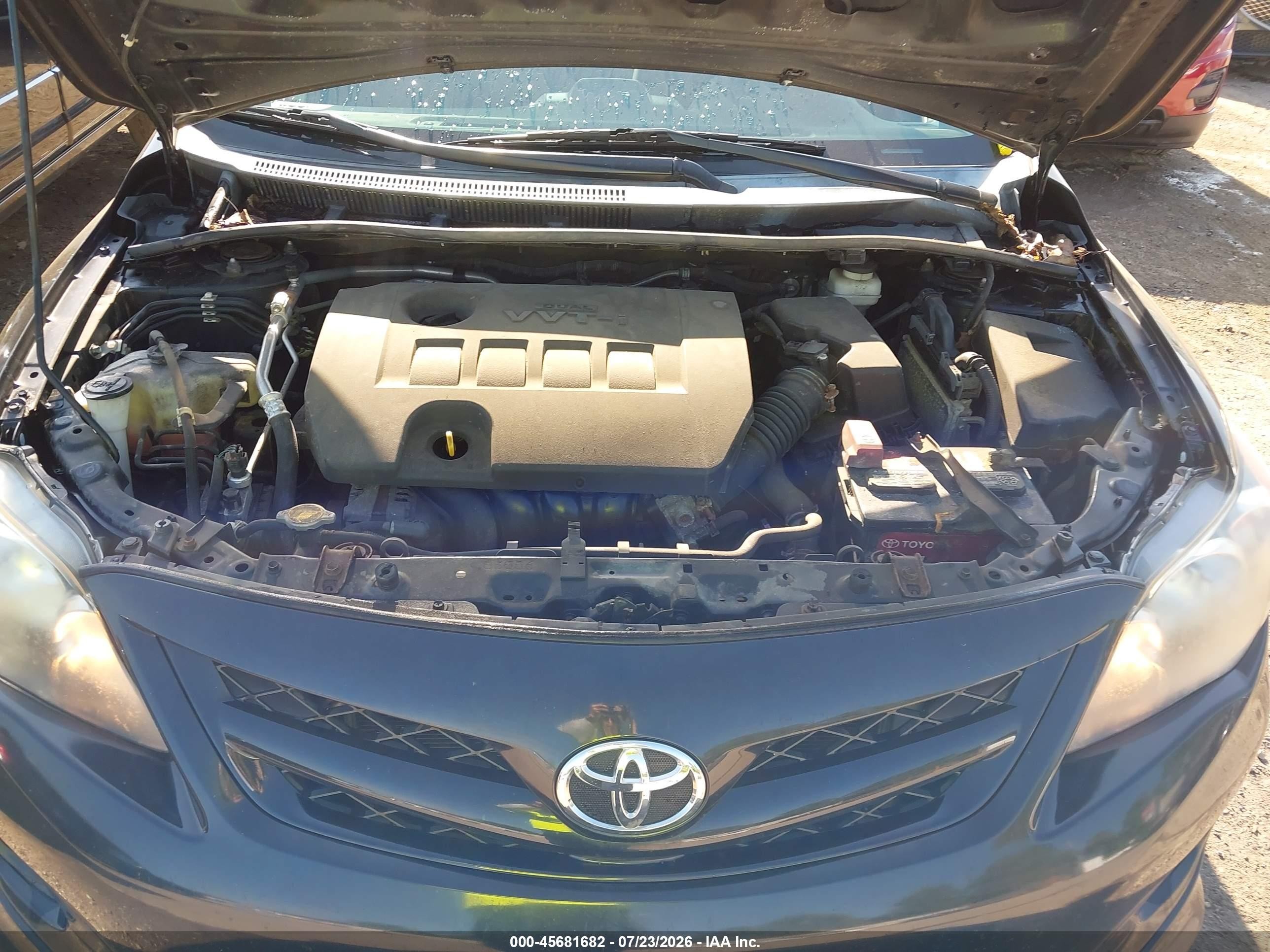 2013 Toyota Corolla S Black vin: 2T1BU4EE7DC110130