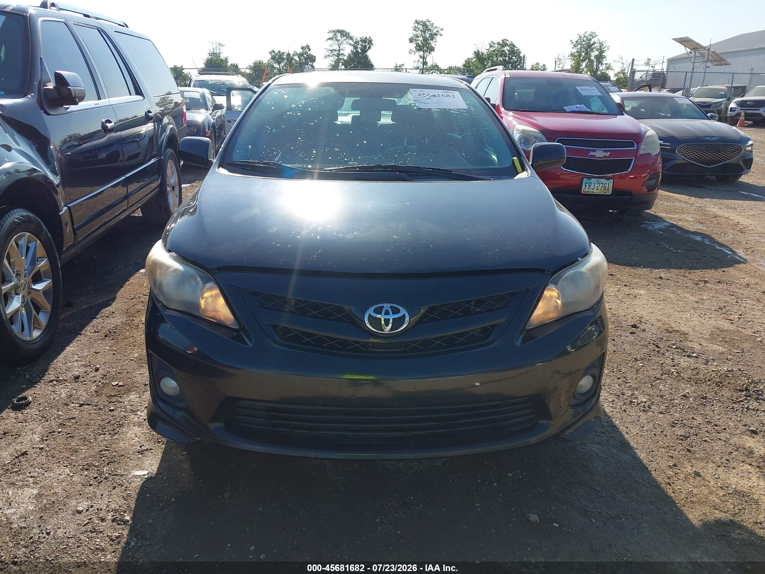 2013 Toyota Corolla S Black vin: 2T1BU4EE7DC110130