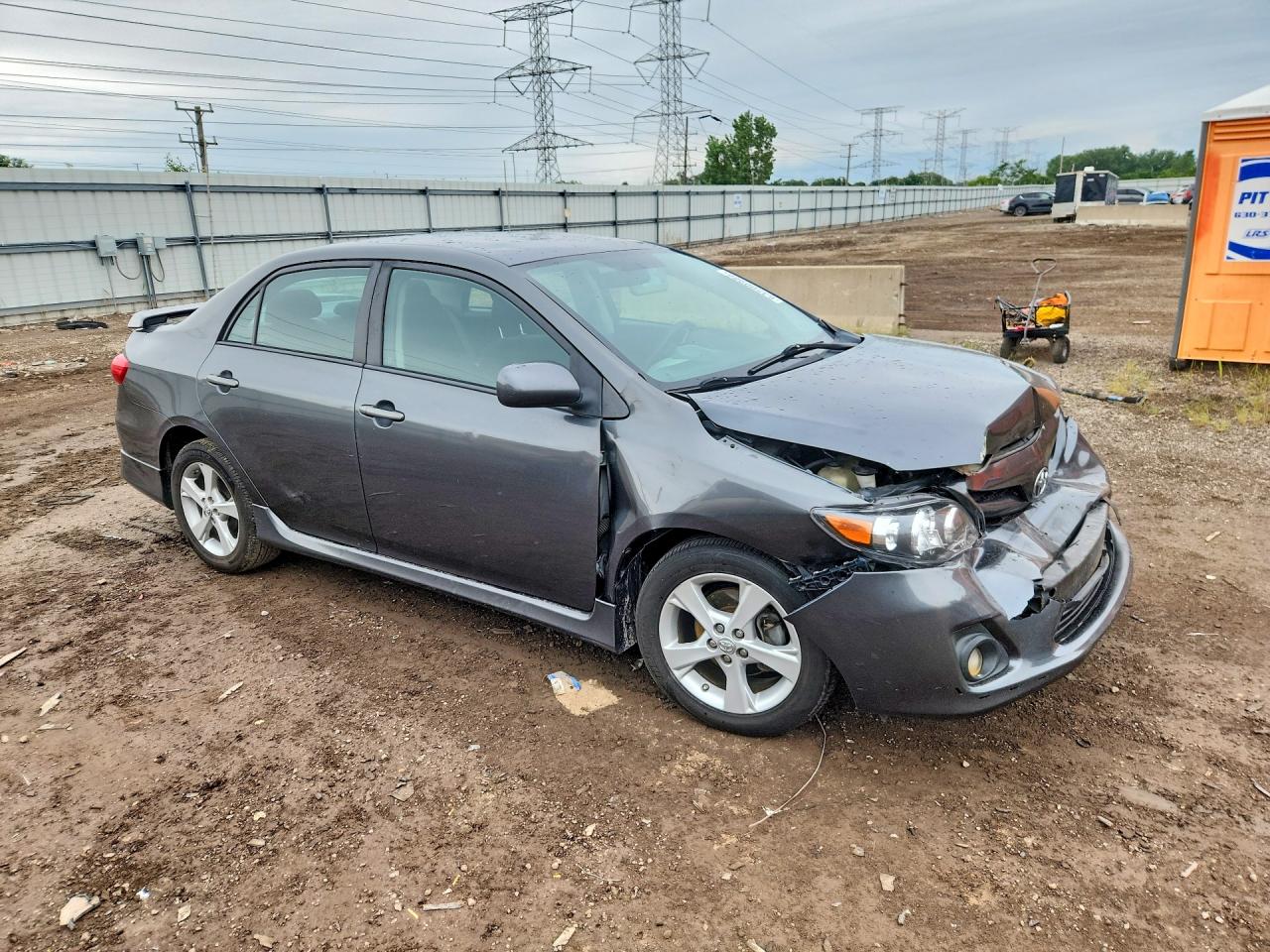 2013 Toyota Corolla S Серый vin: 2T1BU4EE7DC110774