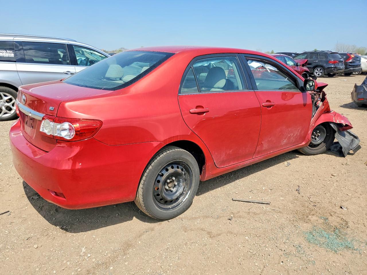 2013 Toyota Corolla Le Red vin: 2T1BU4EE7DC924990